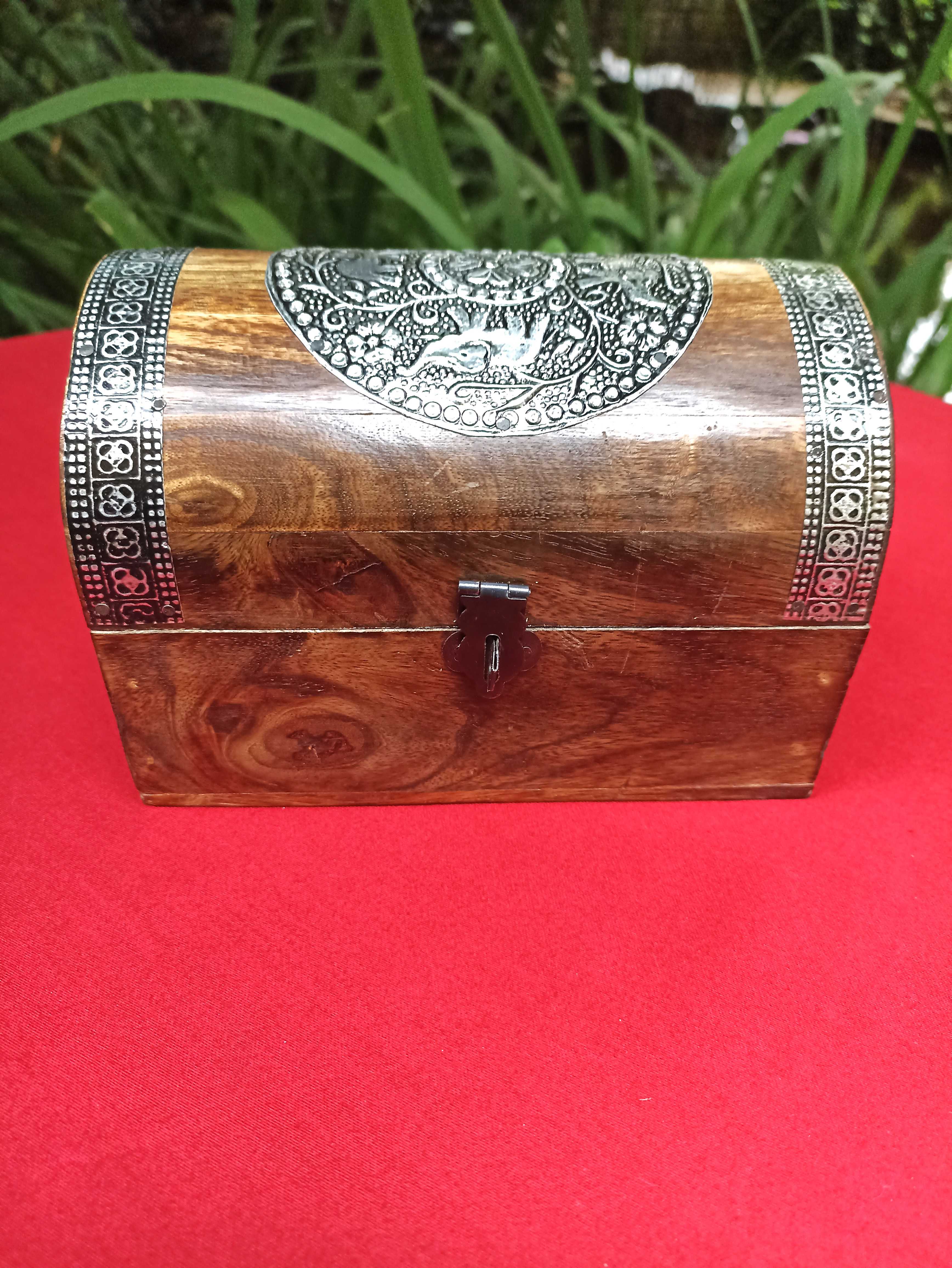 coffre en bois Eléphants