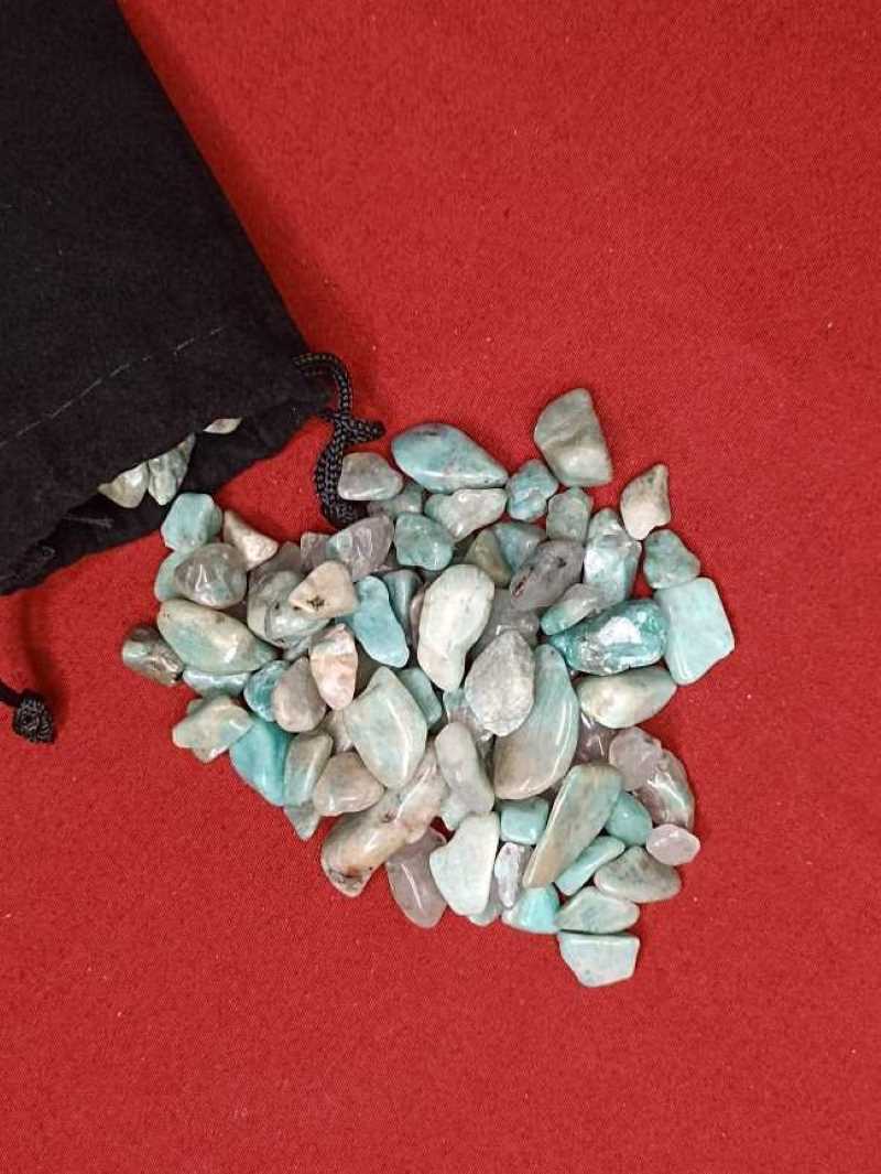 Pierres polies Amazonite qualité A/B 100gr