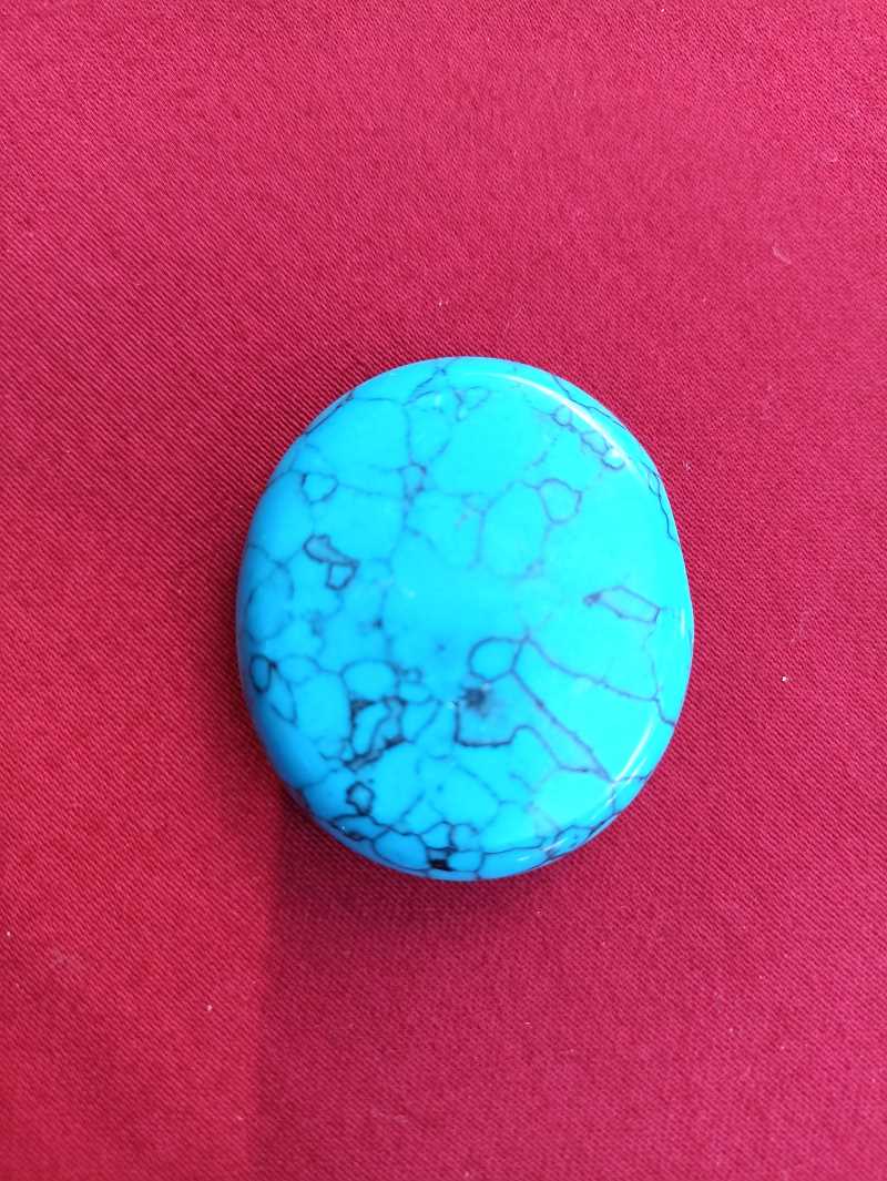 Pierre roulée turquoise 