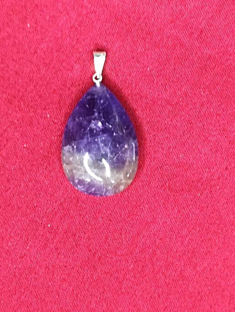 Pendentif goutte d'améthyste