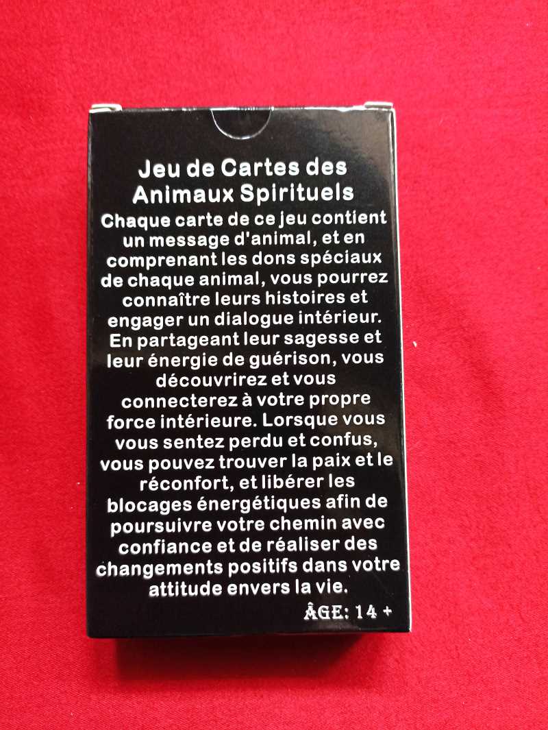 Jeu de cartes des Animaux Spirituels