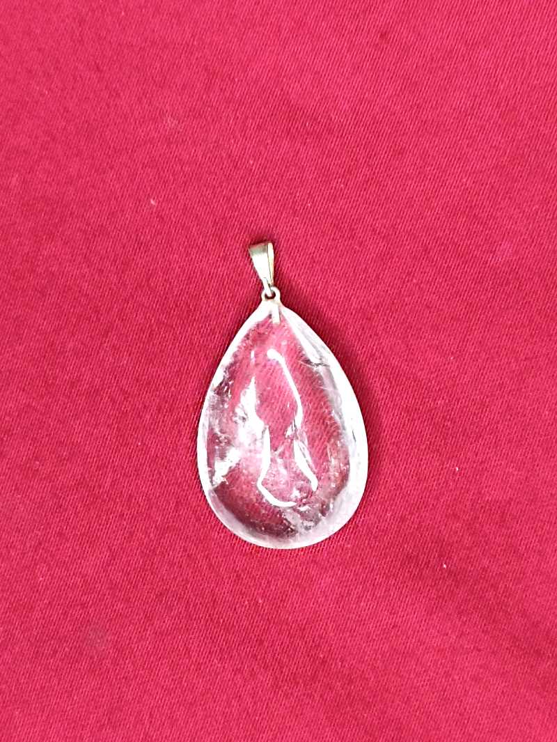 Pendentif goutte de quartz