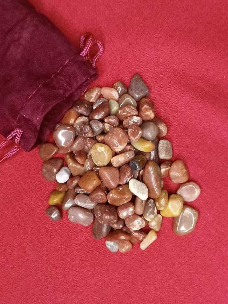 Pierres polies Aventurine Rouge qualité A/B 100gr