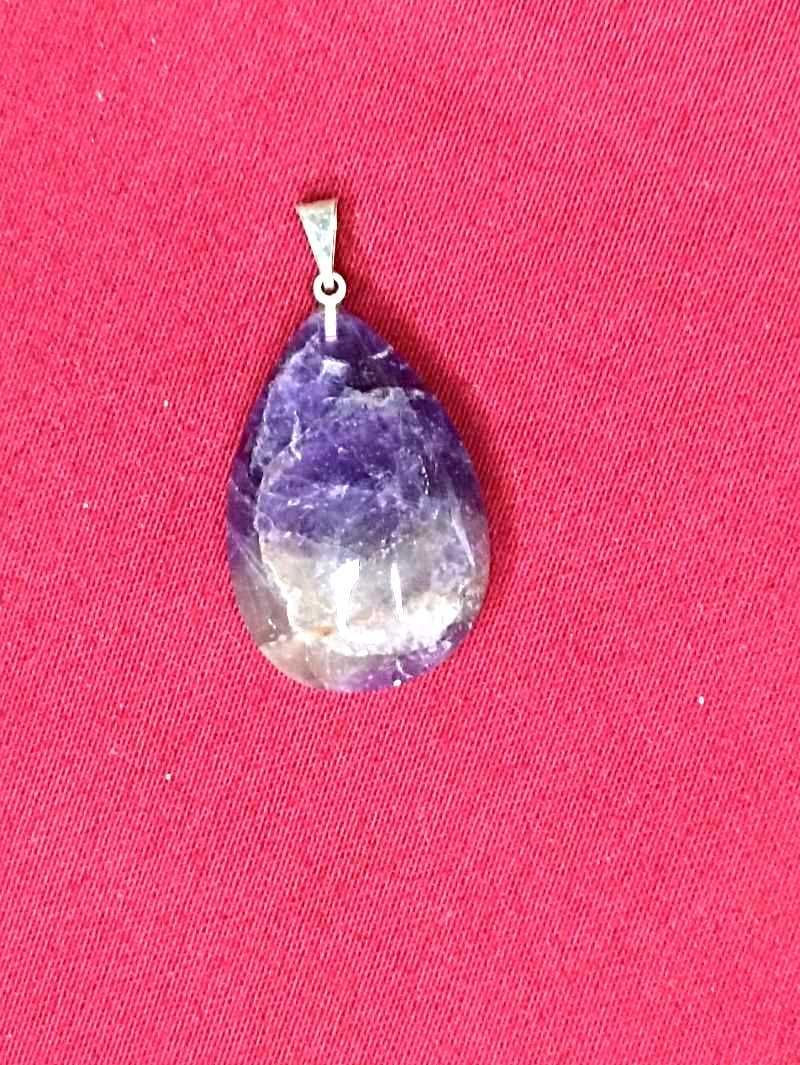 Pendentif goutte d'améthyste