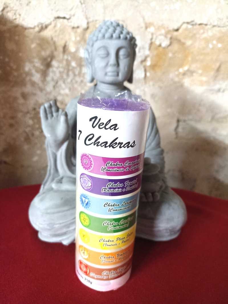 Bougie Mandala 7 Chakras