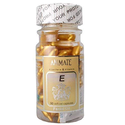 Animate Aloe Vera & Vitamin E Facial Oil Capsules
