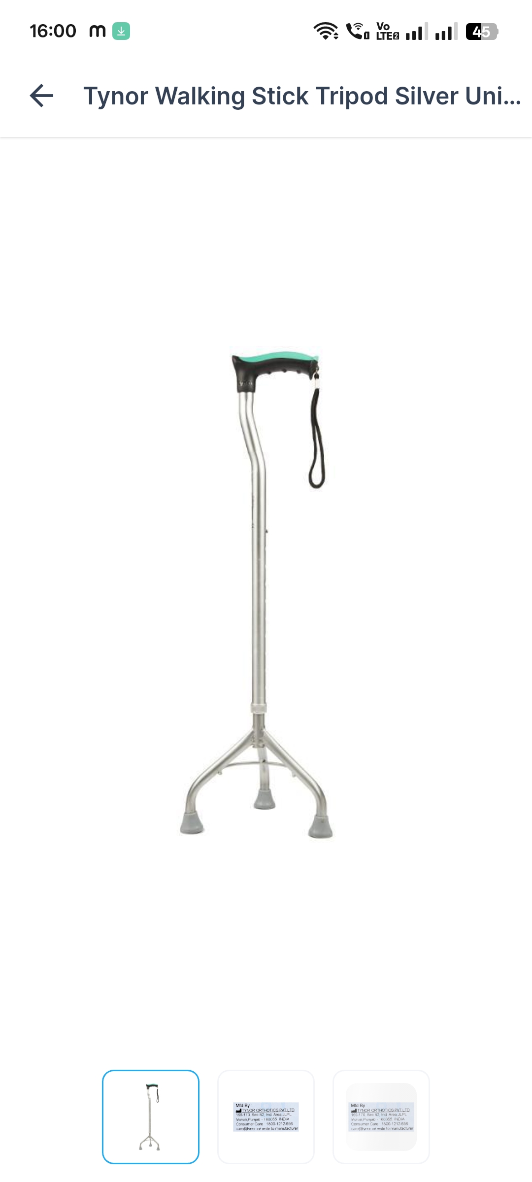 Tynor Walking Stick Tripod