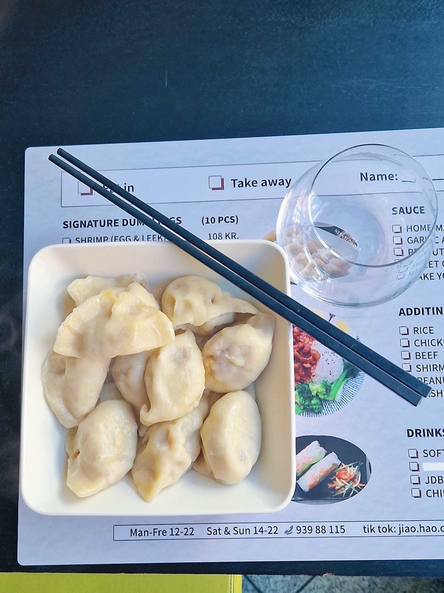 Dumplings with pork & cabbage