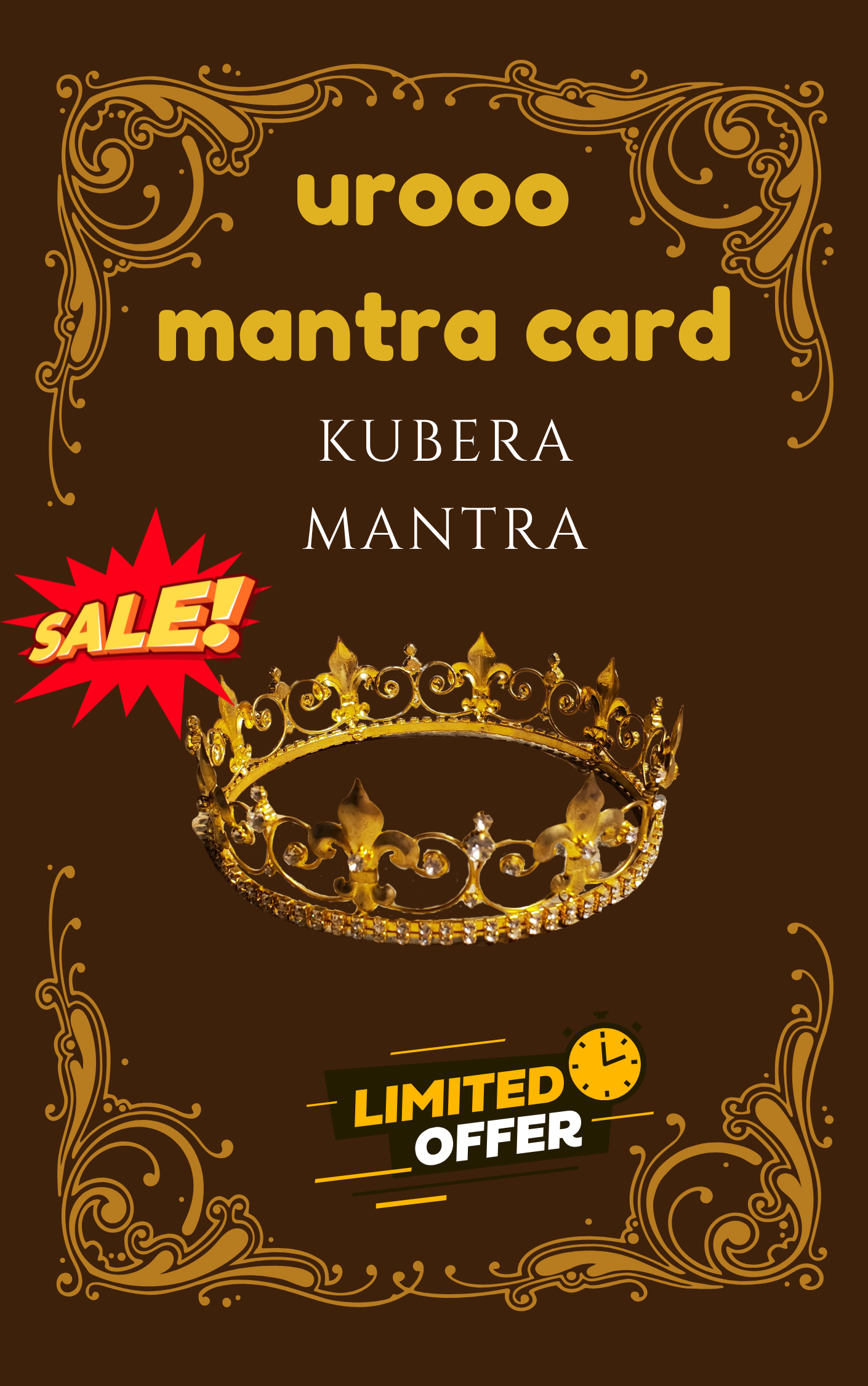 Urooo Mantra Card - Kubera Mantra - Limited Time Offer