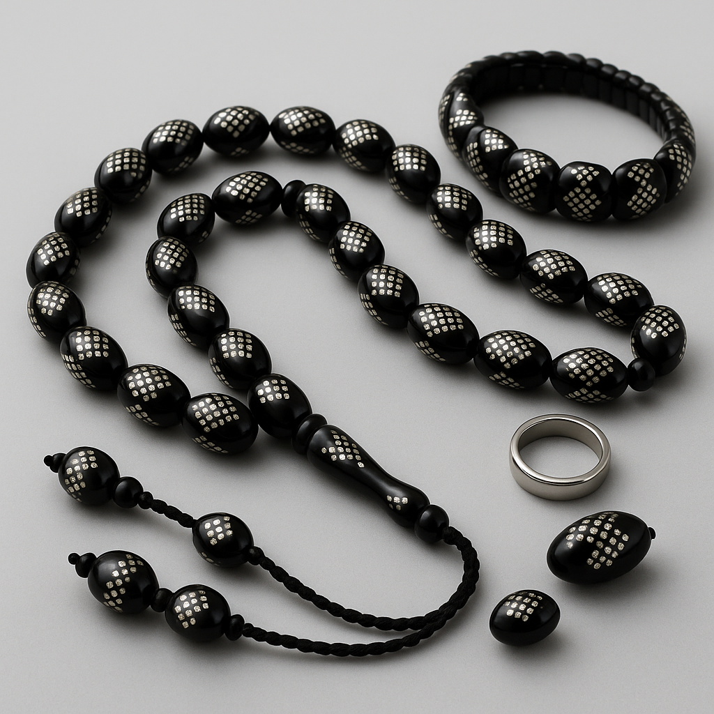 Oltu Stone & Prayer Beads