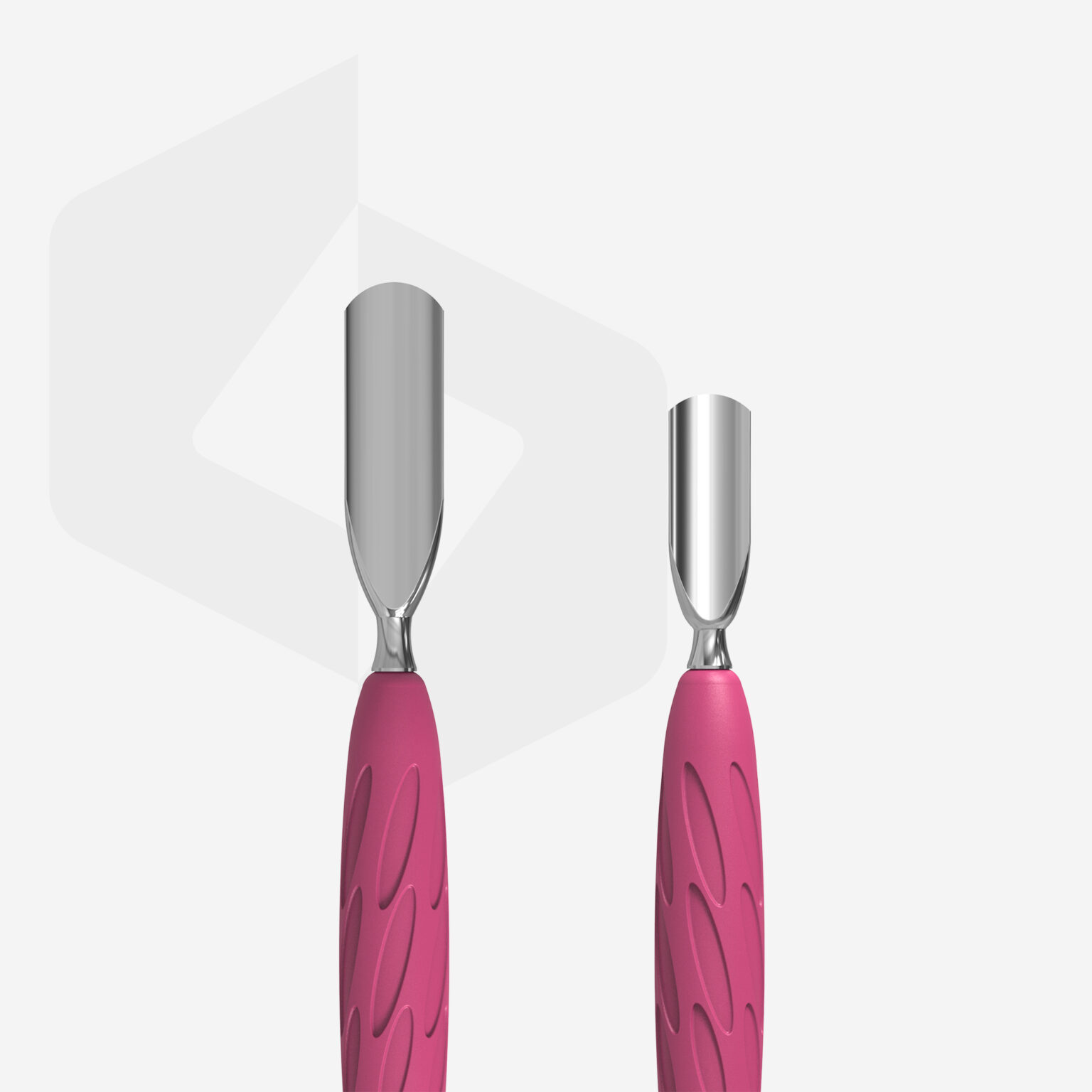 Spingitore manicure Gummy con manico in silicone UNIQ 10 TYPE 1 (spingitore largo arrotondato e pulsante stretto arrotondato)