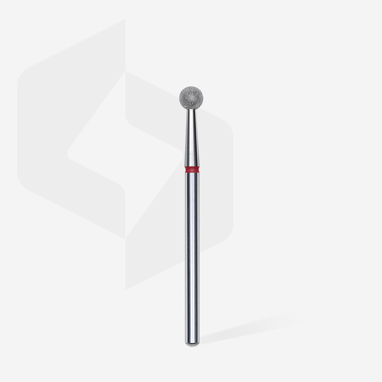 Punta diamantata per unghie sfera rossa EXPERT diametro testa 4 mm