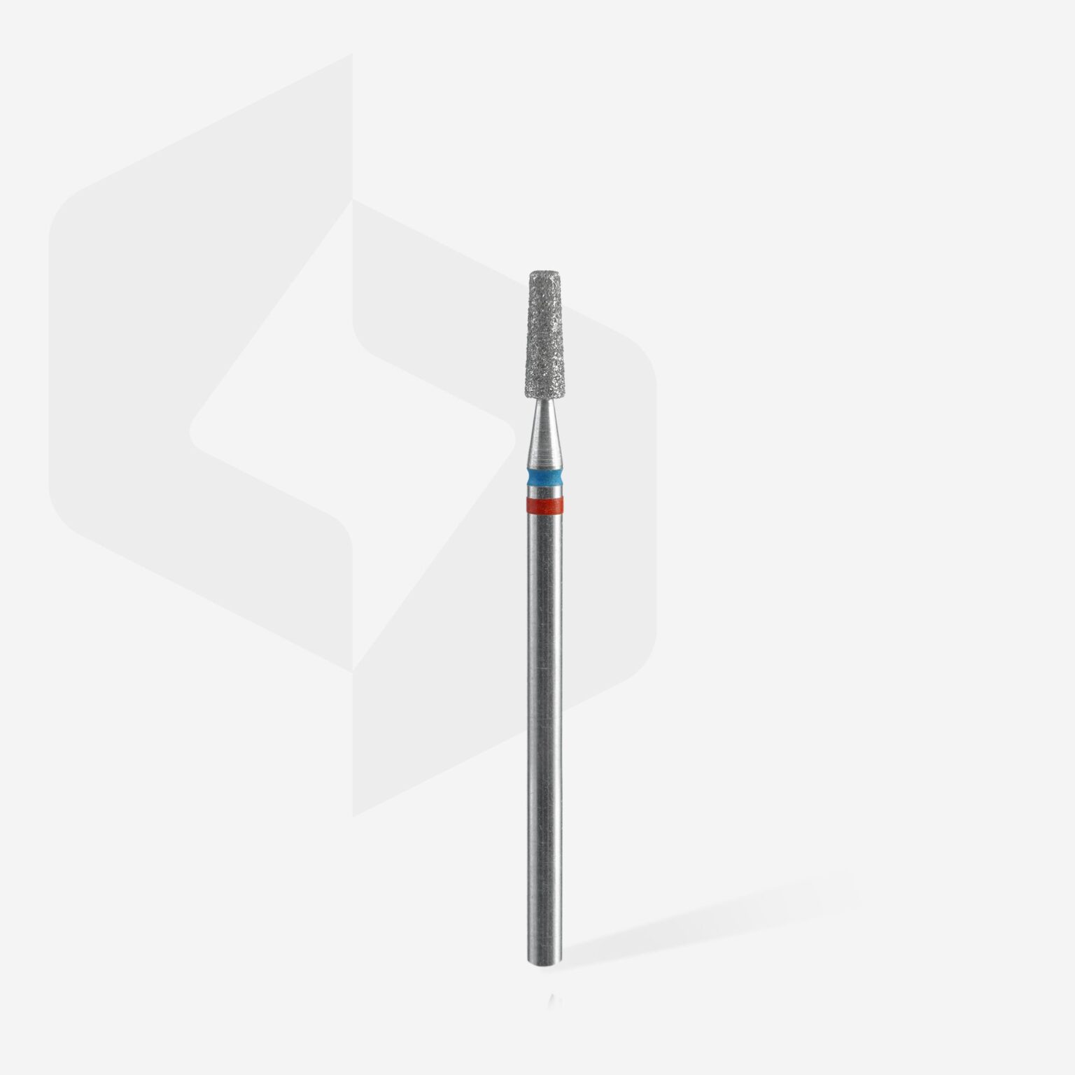 Punta diamantata per unghie DUO cono rosso-blu EXPERT diametro testa 2,5 mm / parte di lavoro 8 mm