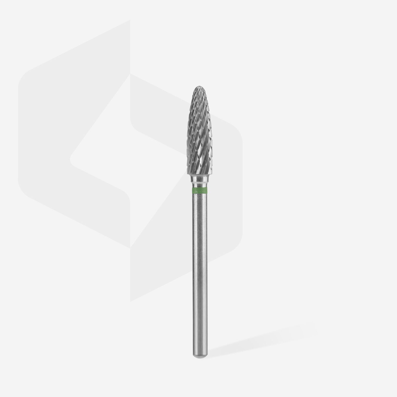 Punta per unghie in metallo duro verde mais EXPERT diametro testa 4 mm / parte di lavoro 14 mm