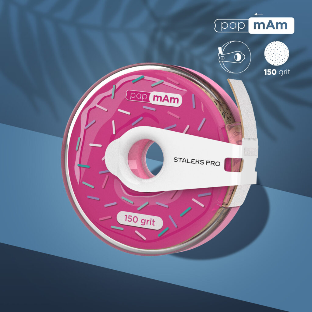 Nastro abrasivo bianco monouso papmAm EXPERT grana 150 in valigetta di plastica
