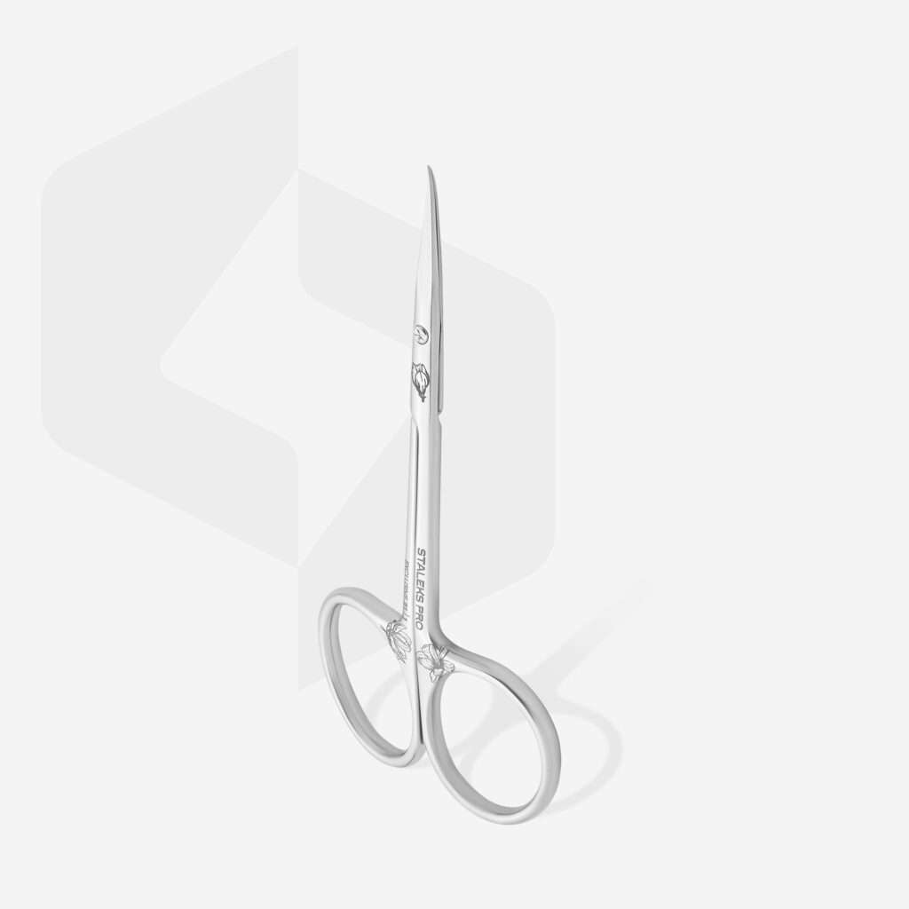 Forbici professionali per cuticole con gancio EXCLUSIVE 21 TIPO 1 (magnolia)