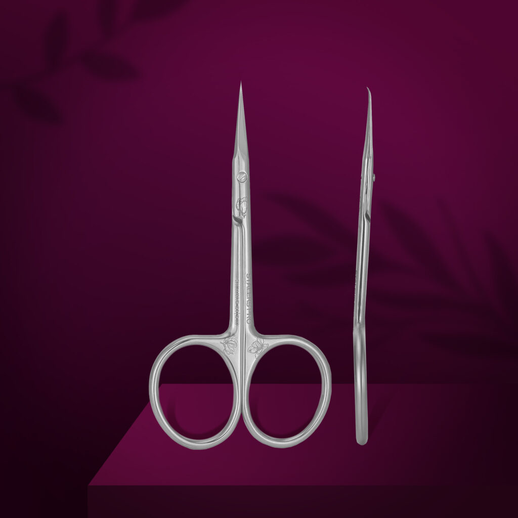 Forbici professionali per cuticole con gancio EXCLUSIVE 21 TIPO 2 (magnolia)