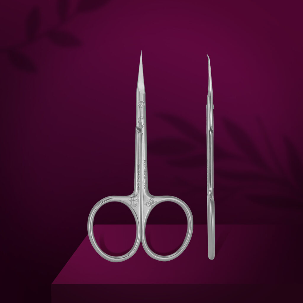 Forbici professionali per cuticole con gancio EXCLUSIVE 23 TIPO 2 (magnolia)