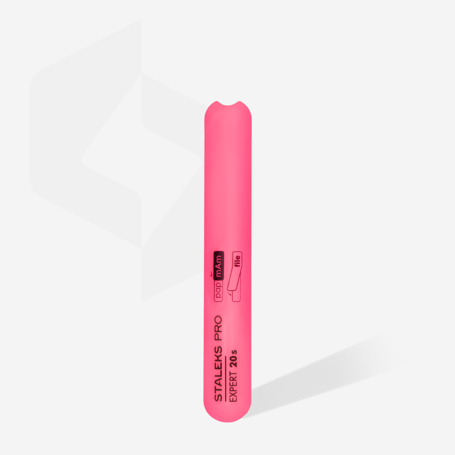 Base diritta in plastica smussata per lima per unghie EXPERT 20s (130 mm)