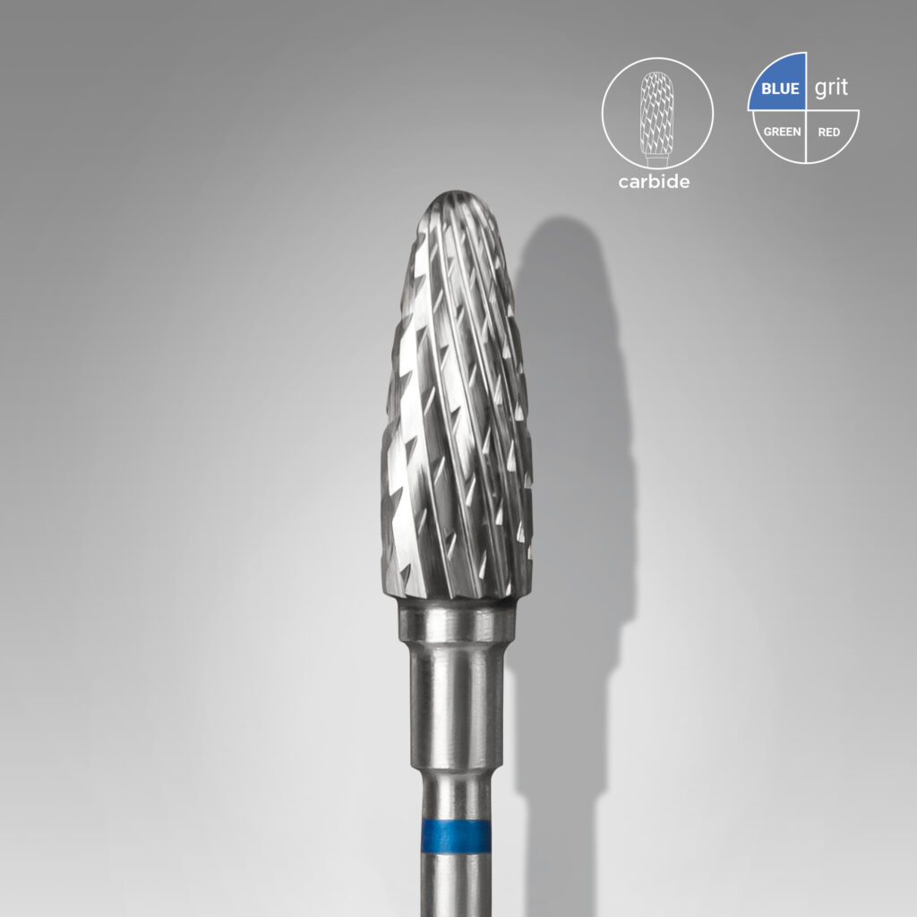 Punta per unghie in metallo duro blu mais EXPERT diametro testa 5 mm / parte di lavoro 13 mm