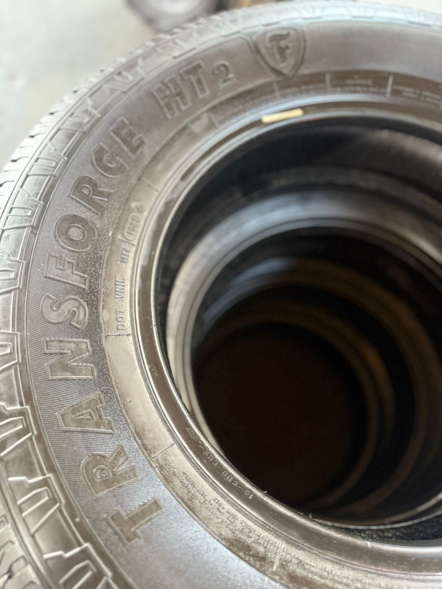 4 Seminew FIRESTONE TRANSFORCE HT2 Tires – LT225/75R16 – $480