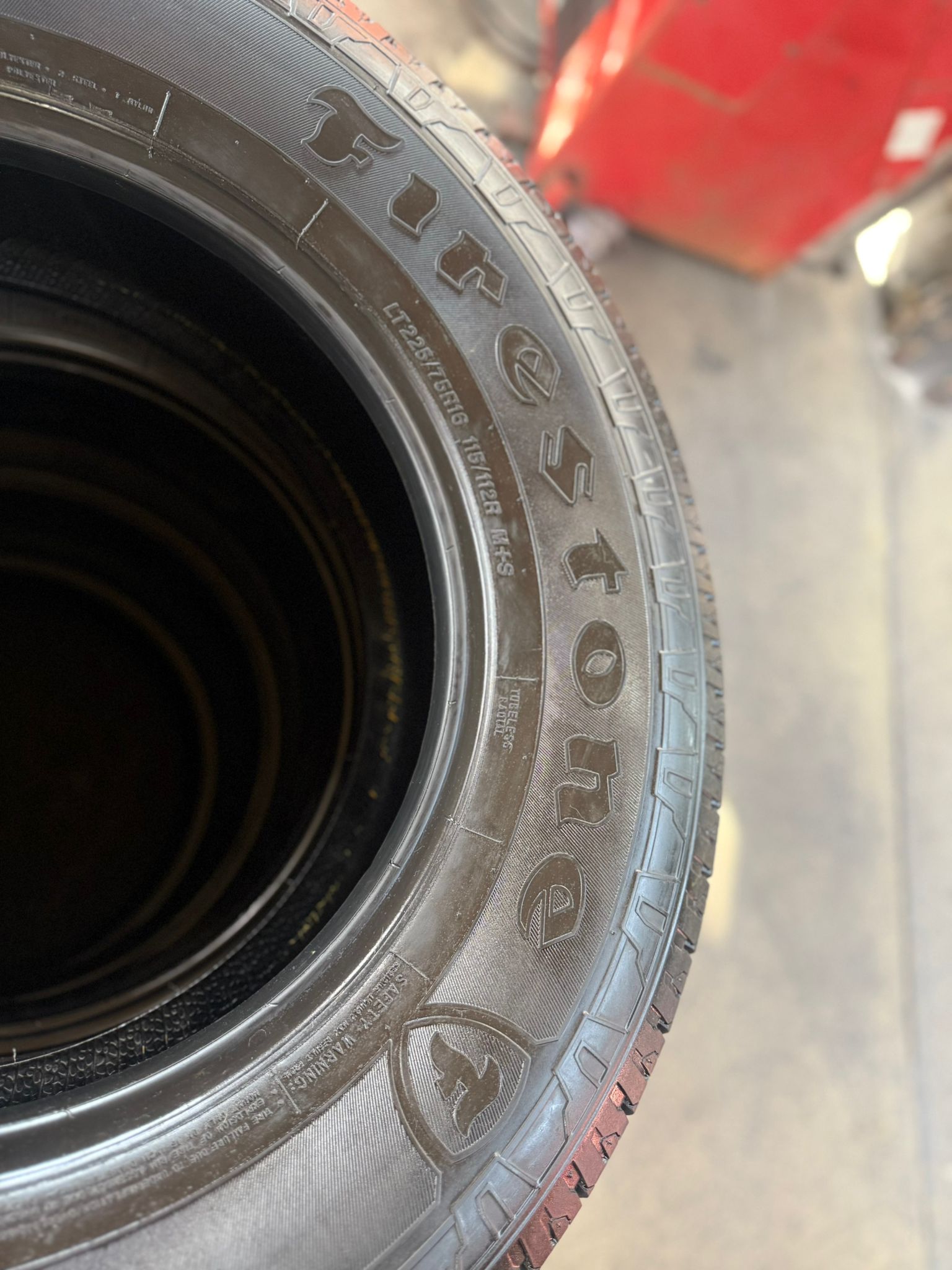 4 Seminew FIRESTONE TRANSFORCE HT2 Tires – LT225/75R16 – $480