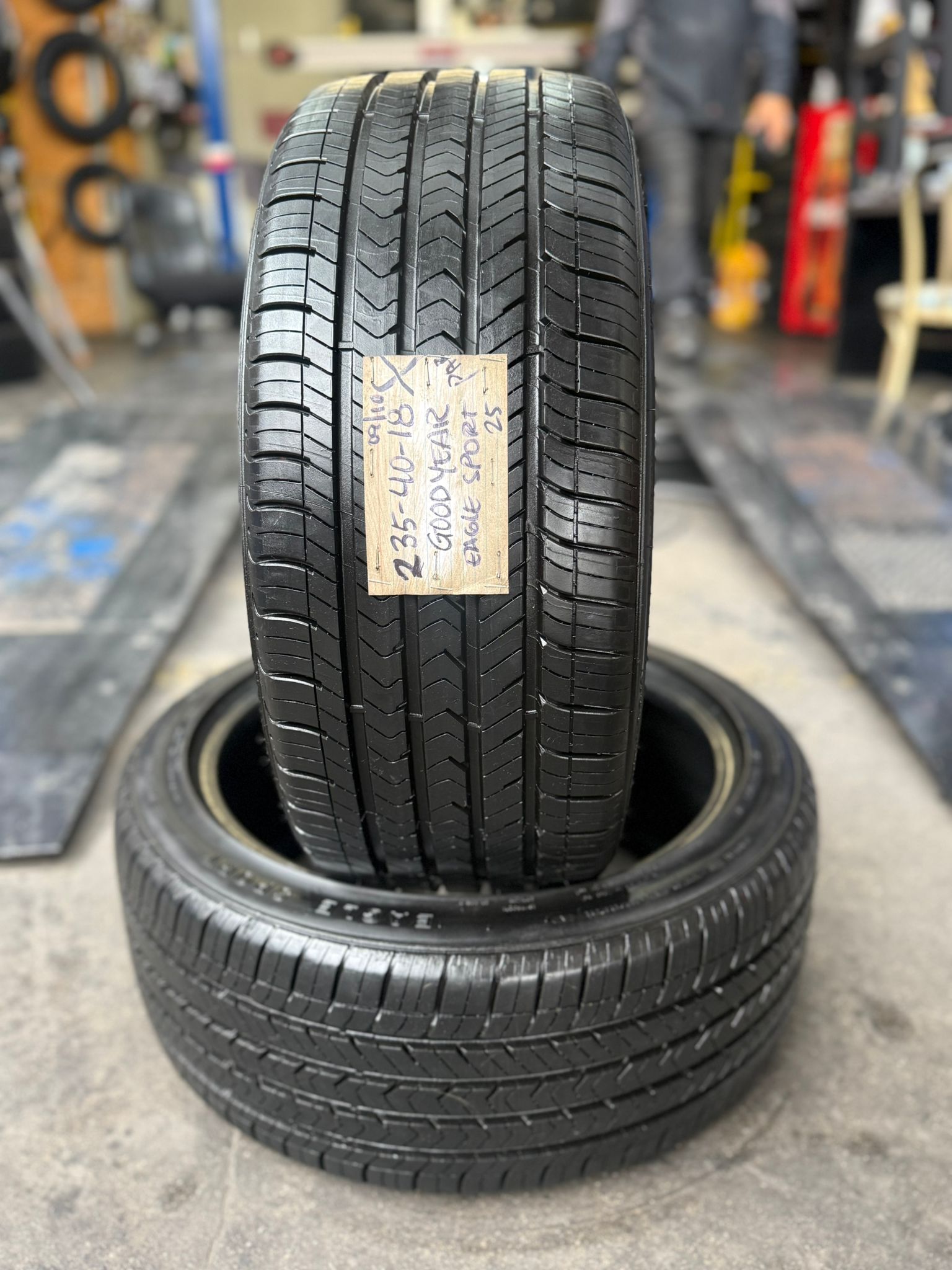 2 Seminew GOODYEAR EAGLE SPORT Tires – 235/40R18 – $200