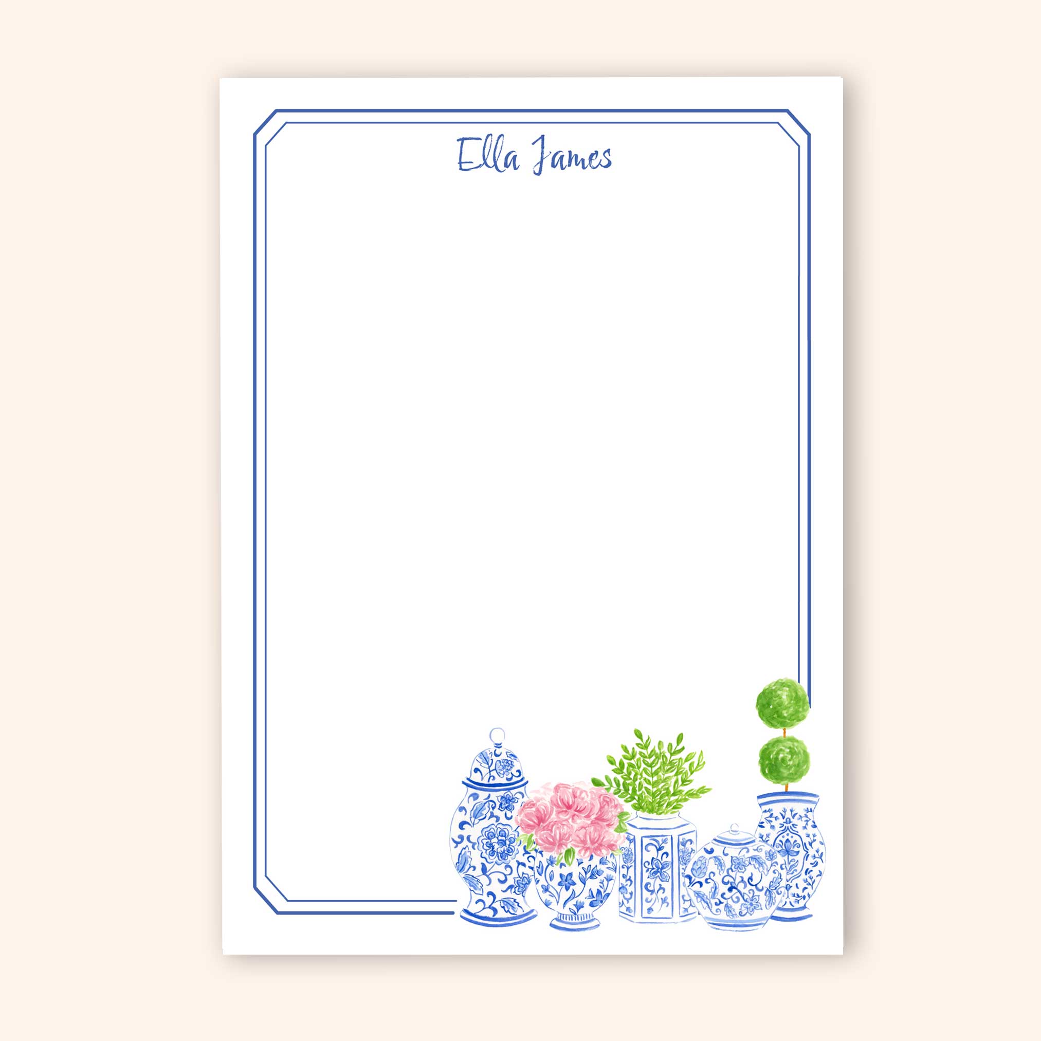 Chinoiseire Vases Notepad