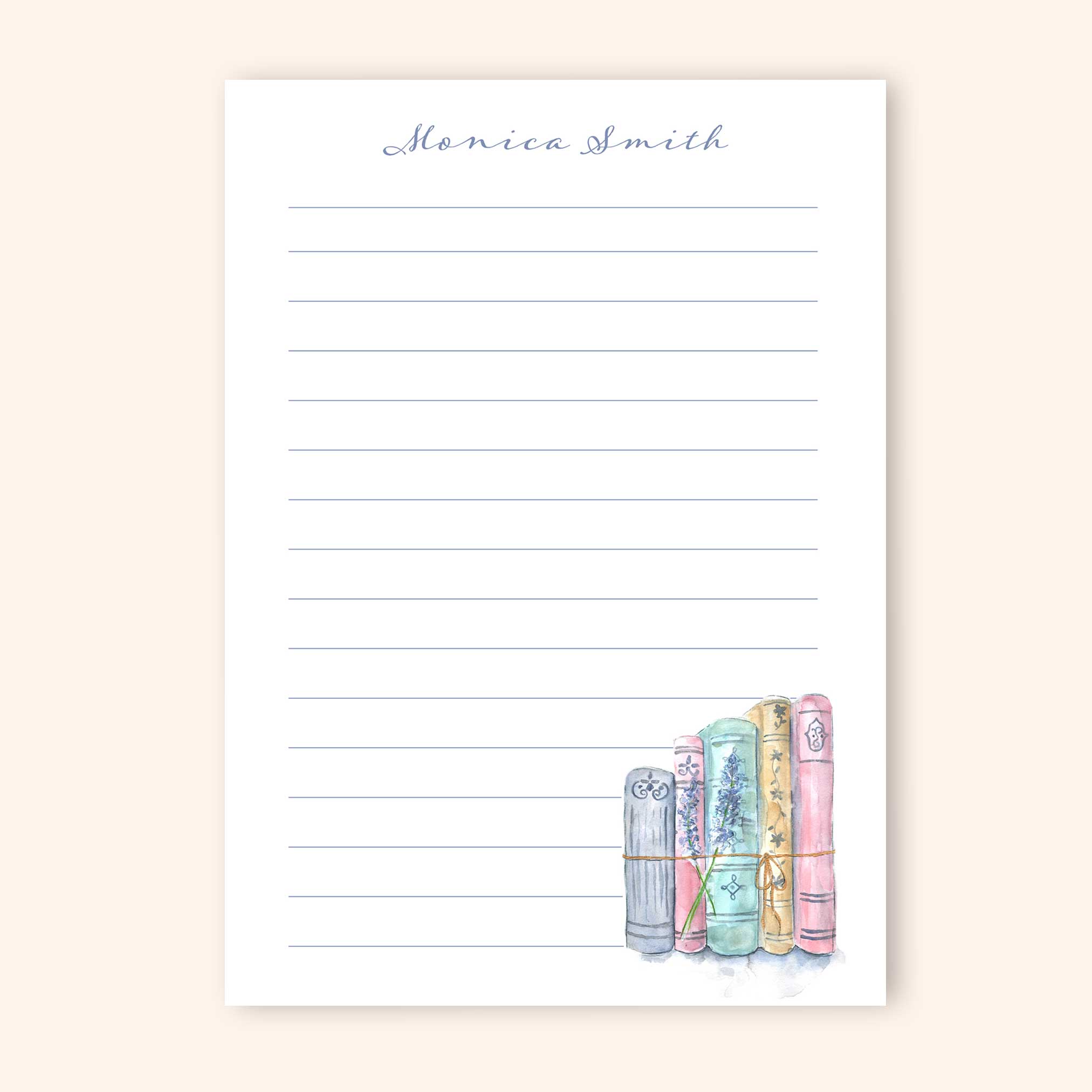 Personalized Bookish Notepad