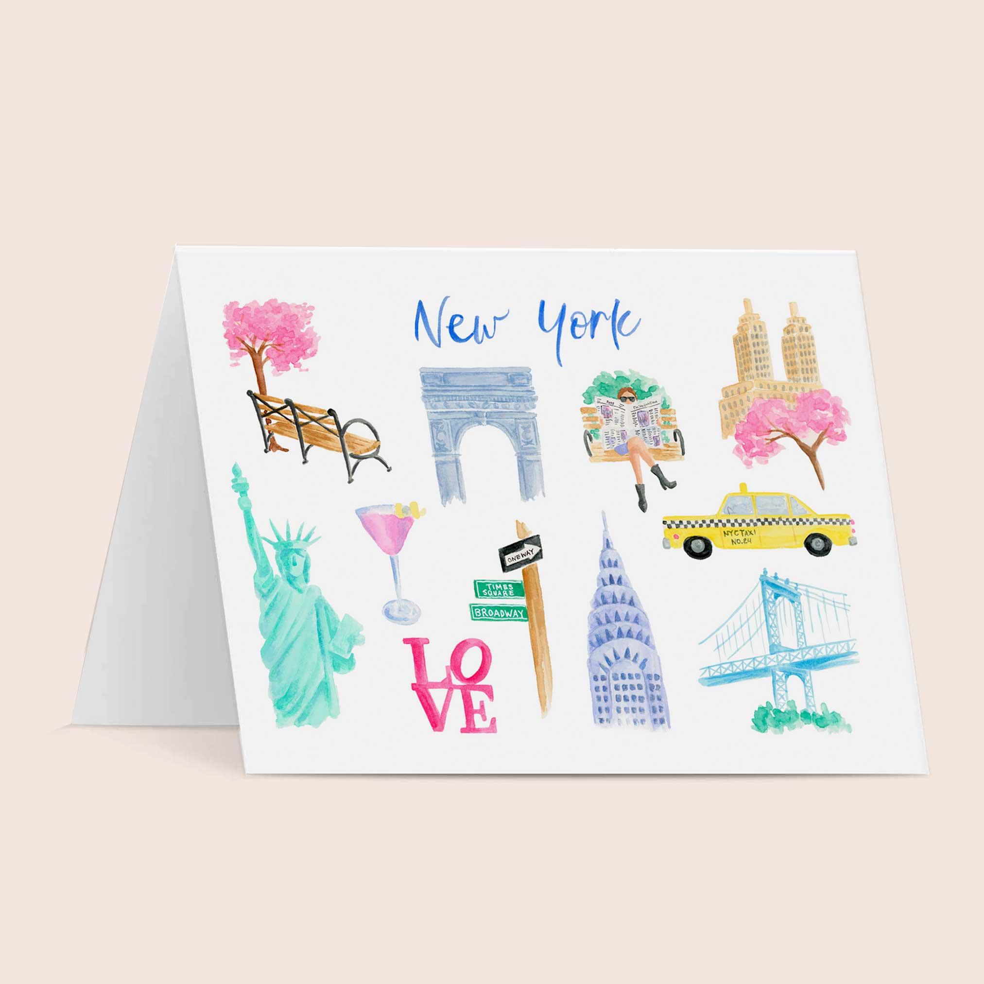 New York City-Themed Greeting Card