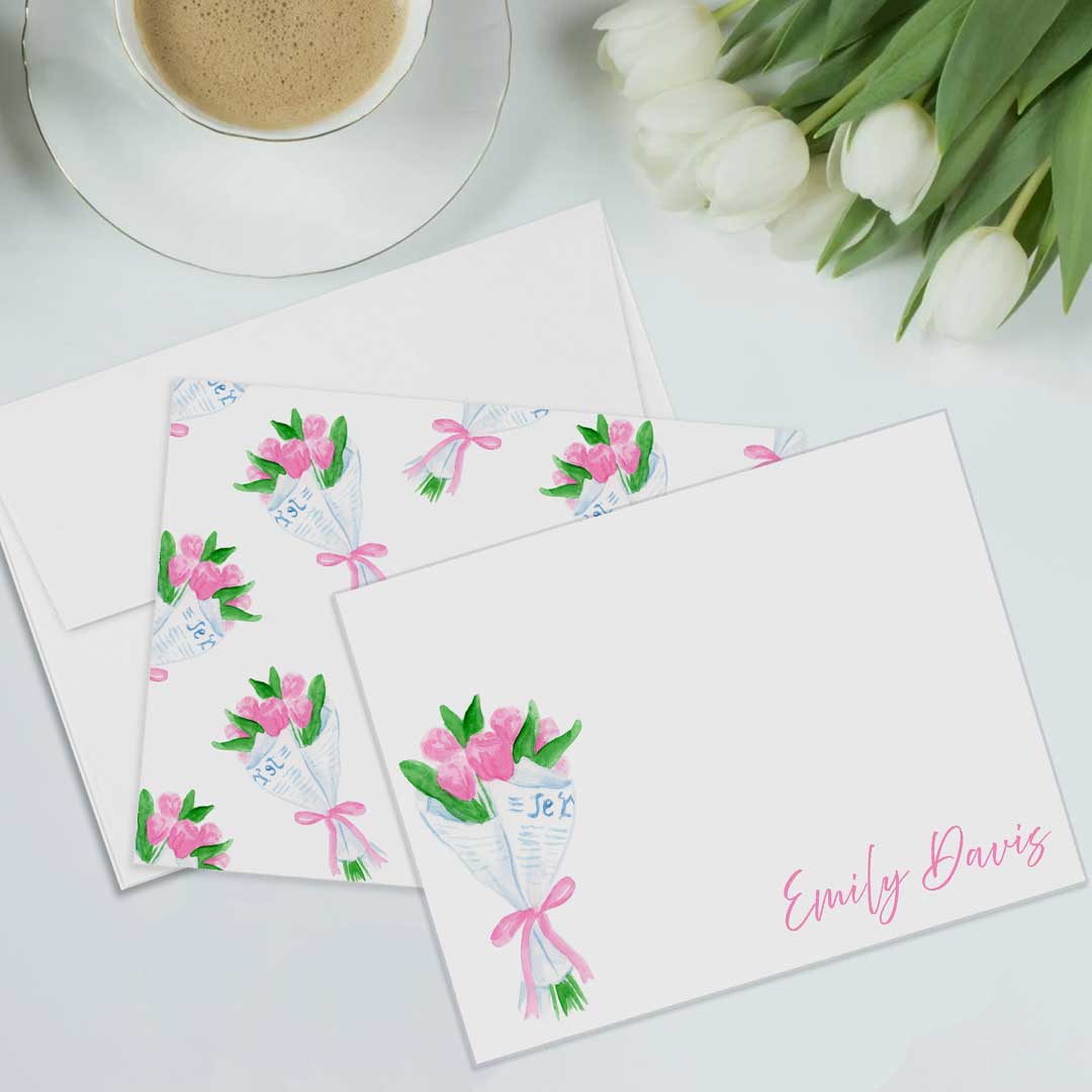 Personalized Floral Stationery