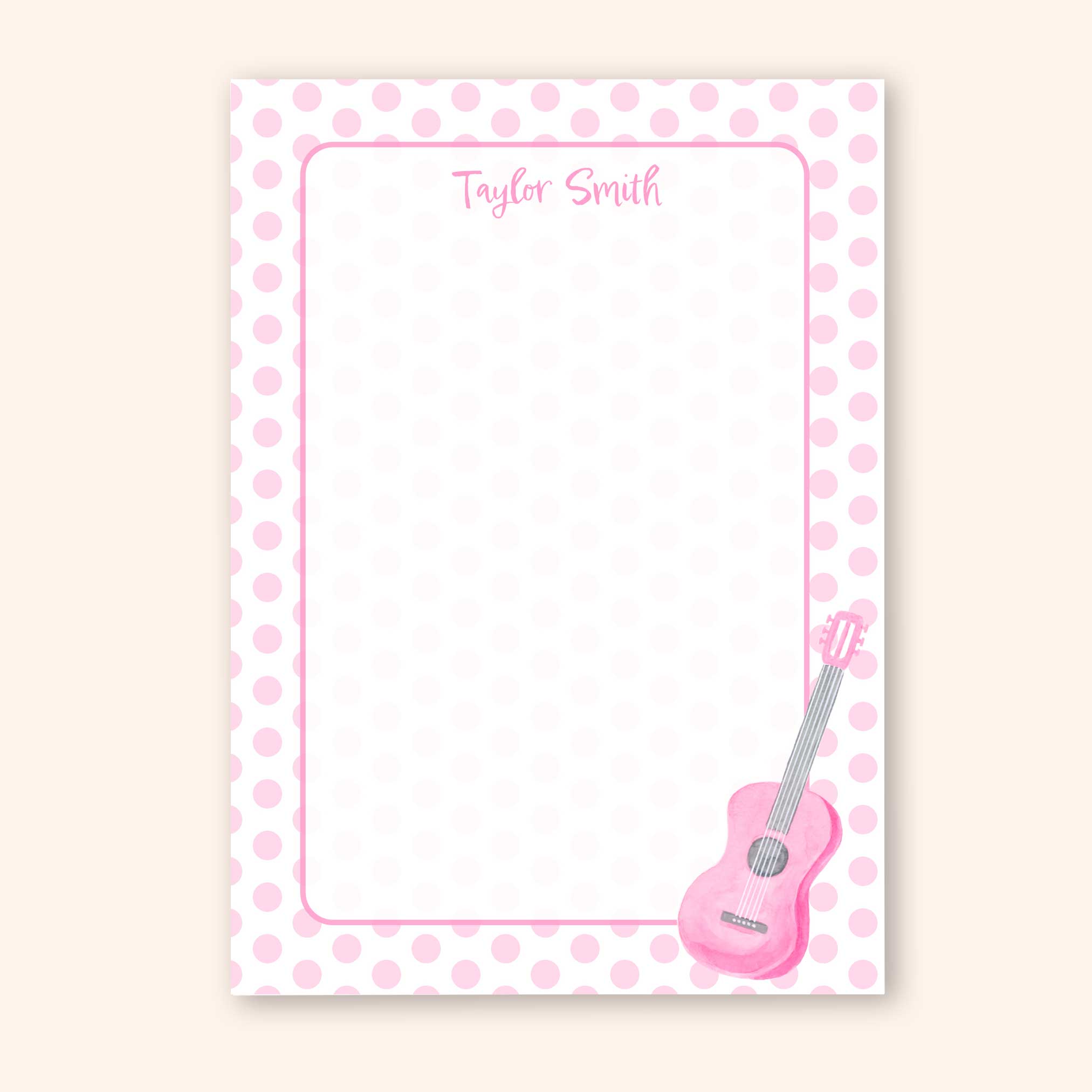 Personalized Guitar Notepad
