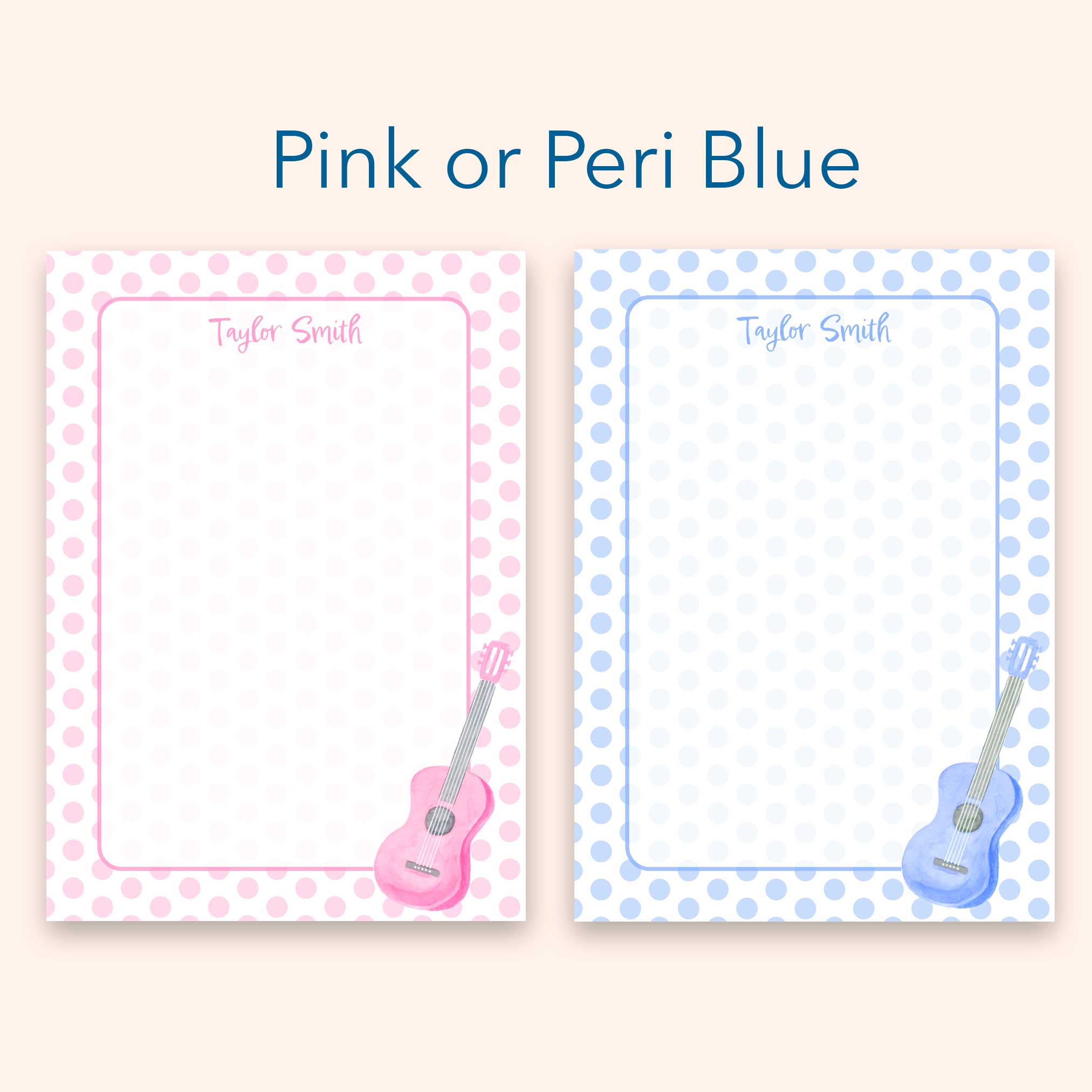 Personalized Guitar Notepad