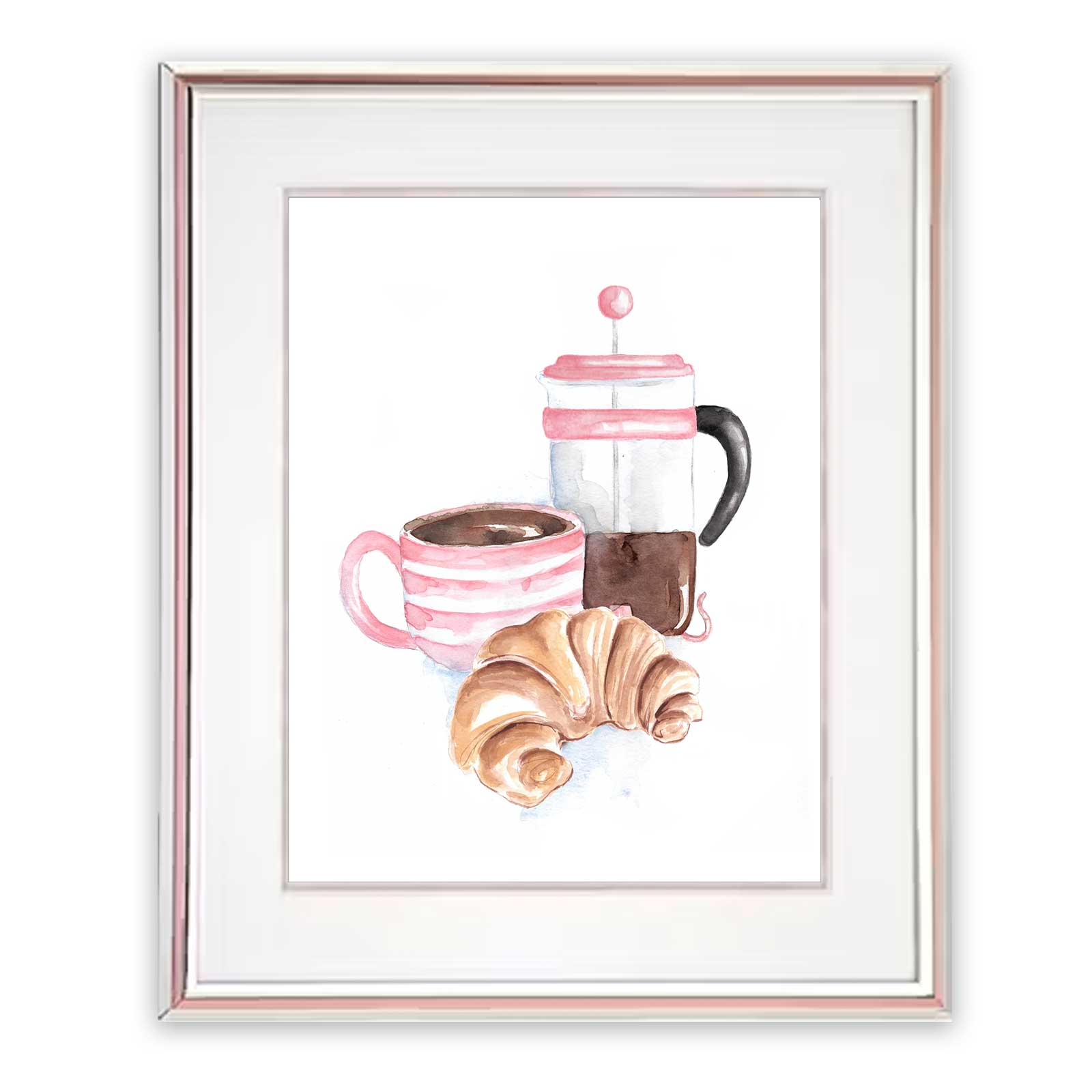 Watercolor Coffee Art Print