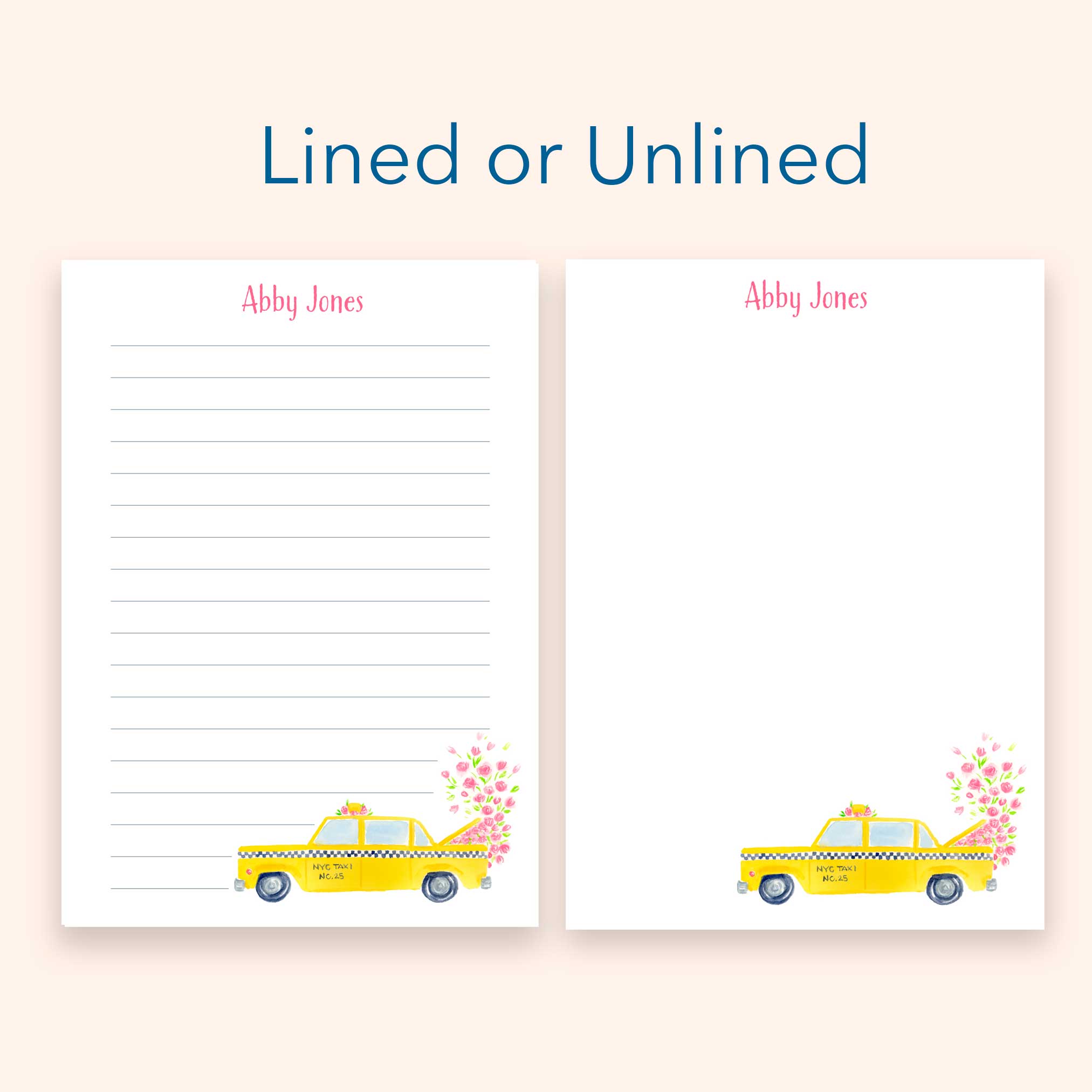 New York Taxi Notepad