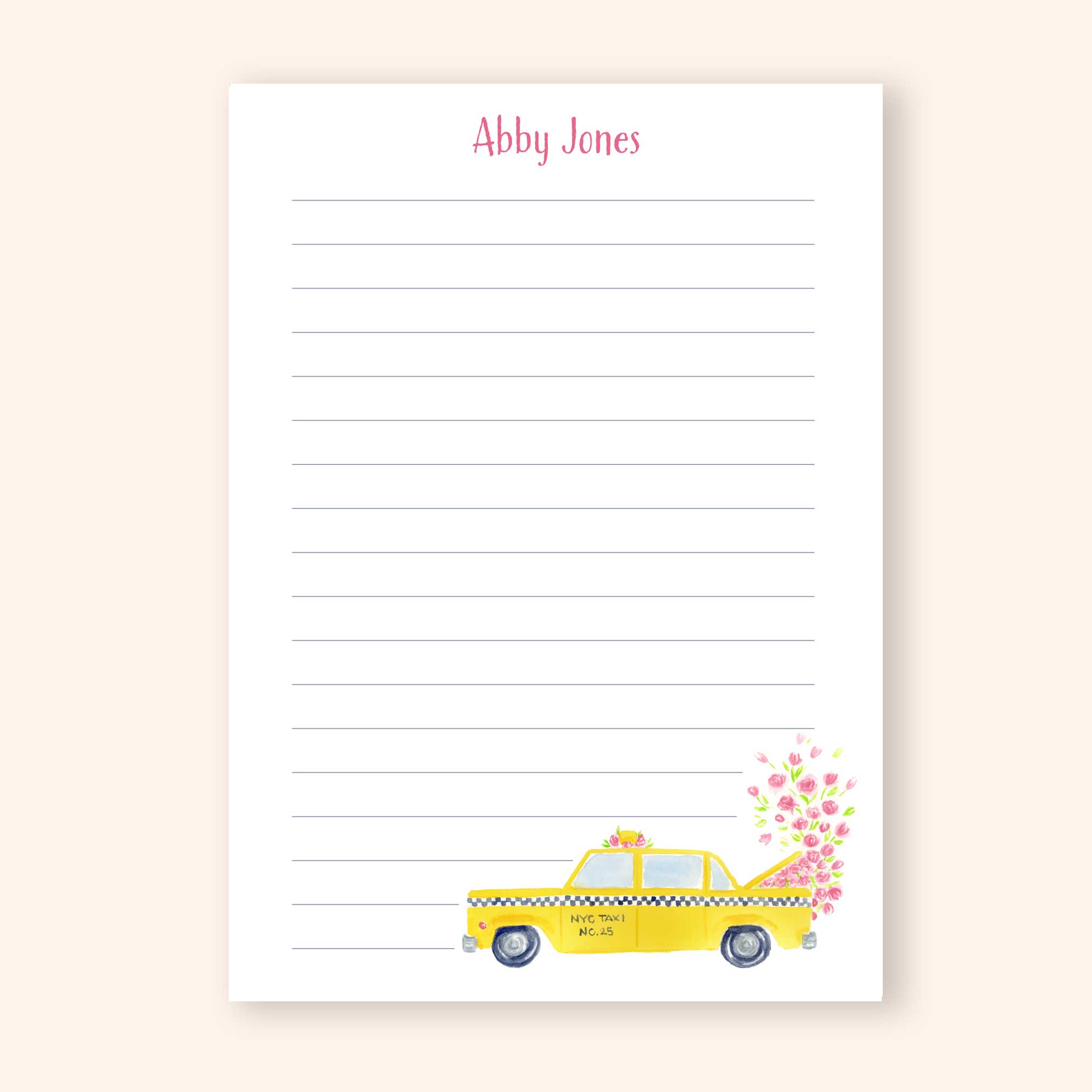 New York Taxi Notepad