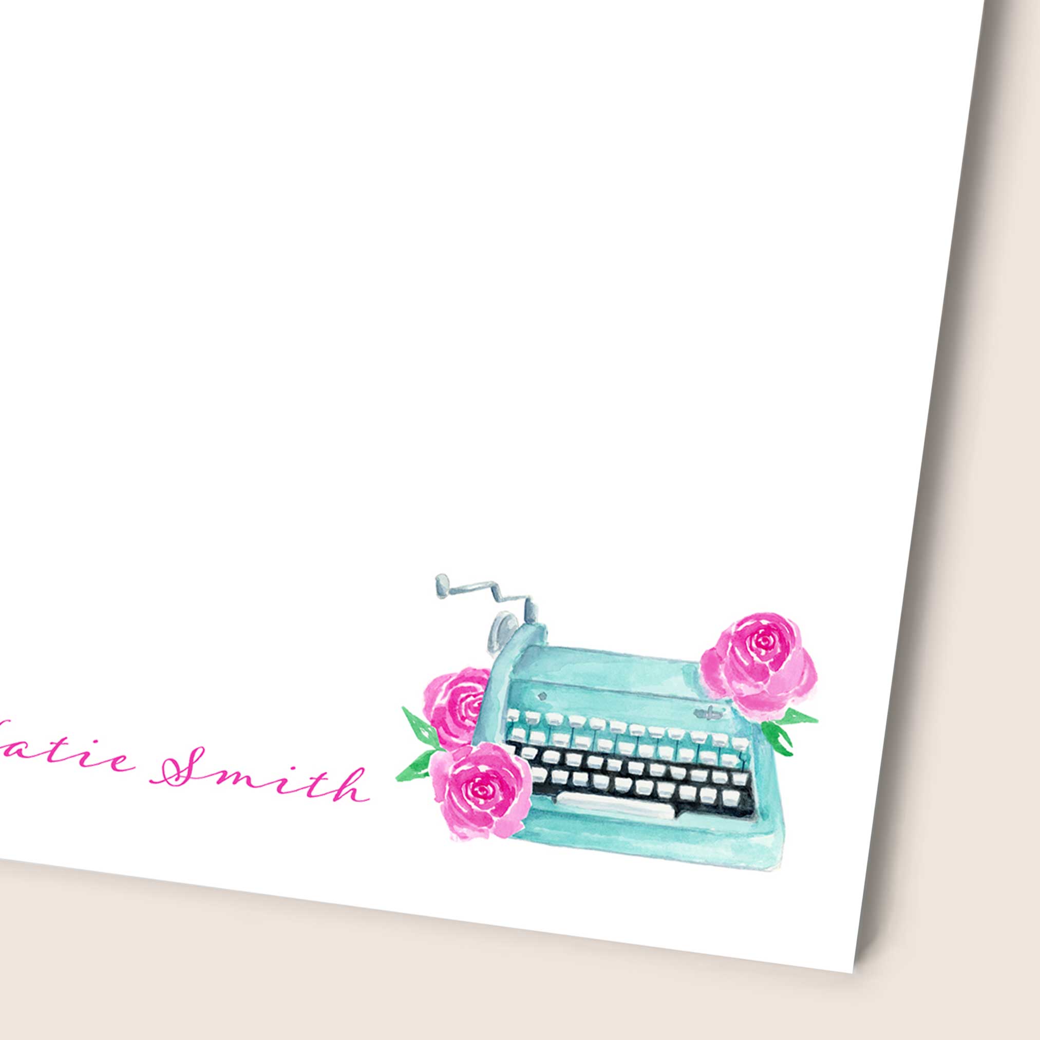 Vintage Typewriter Notepad