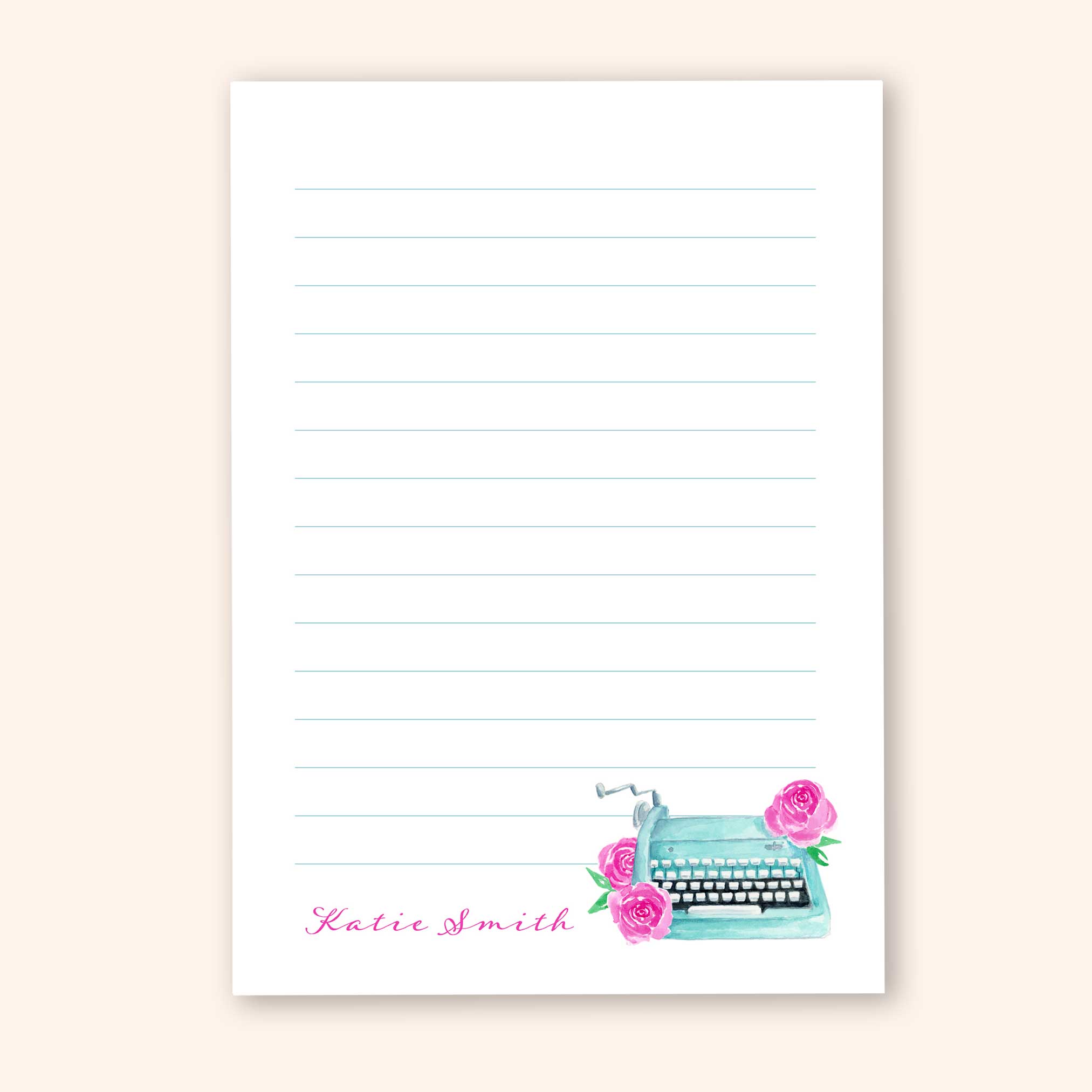 Vintage Typewriter Notepad