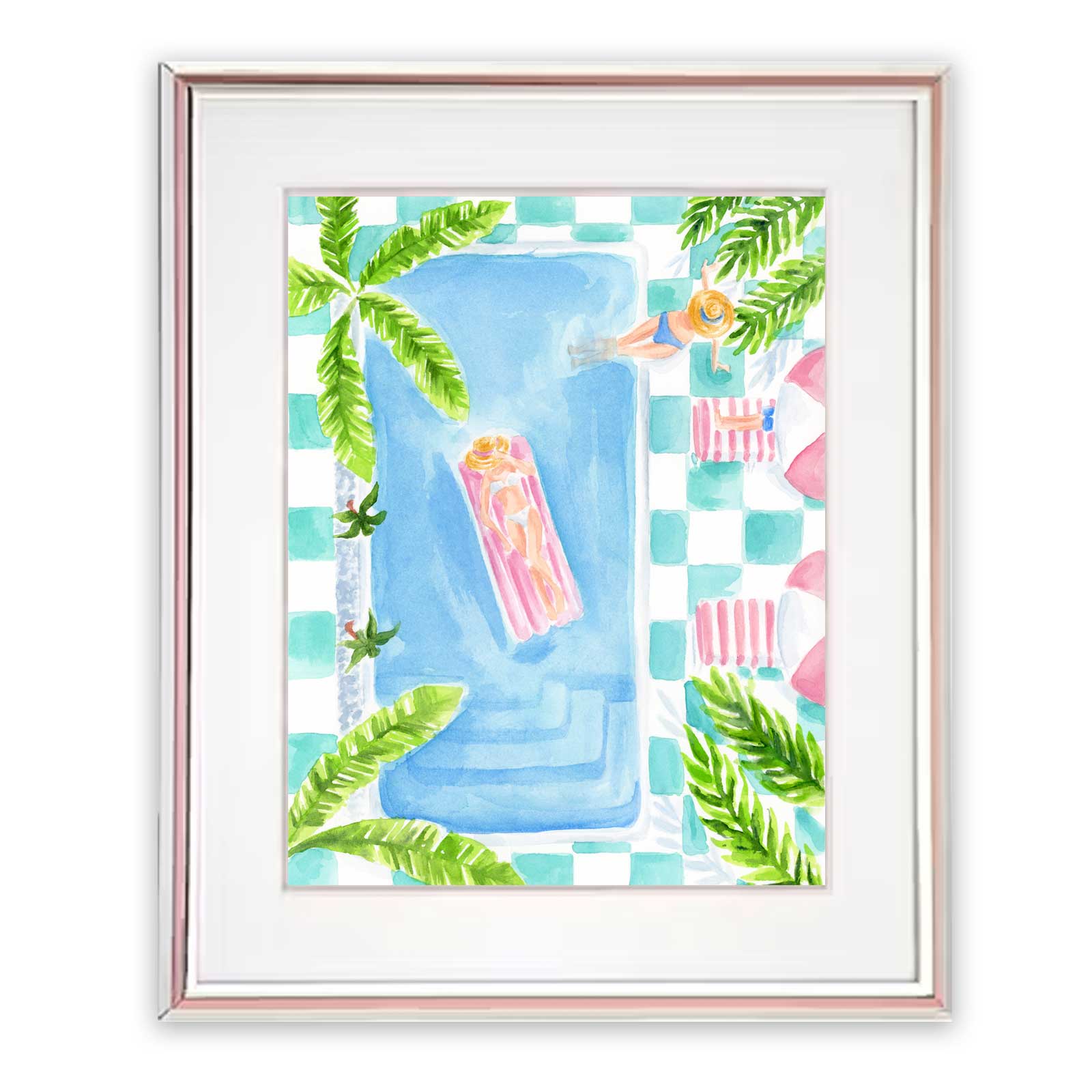 Tropical Poolside Art