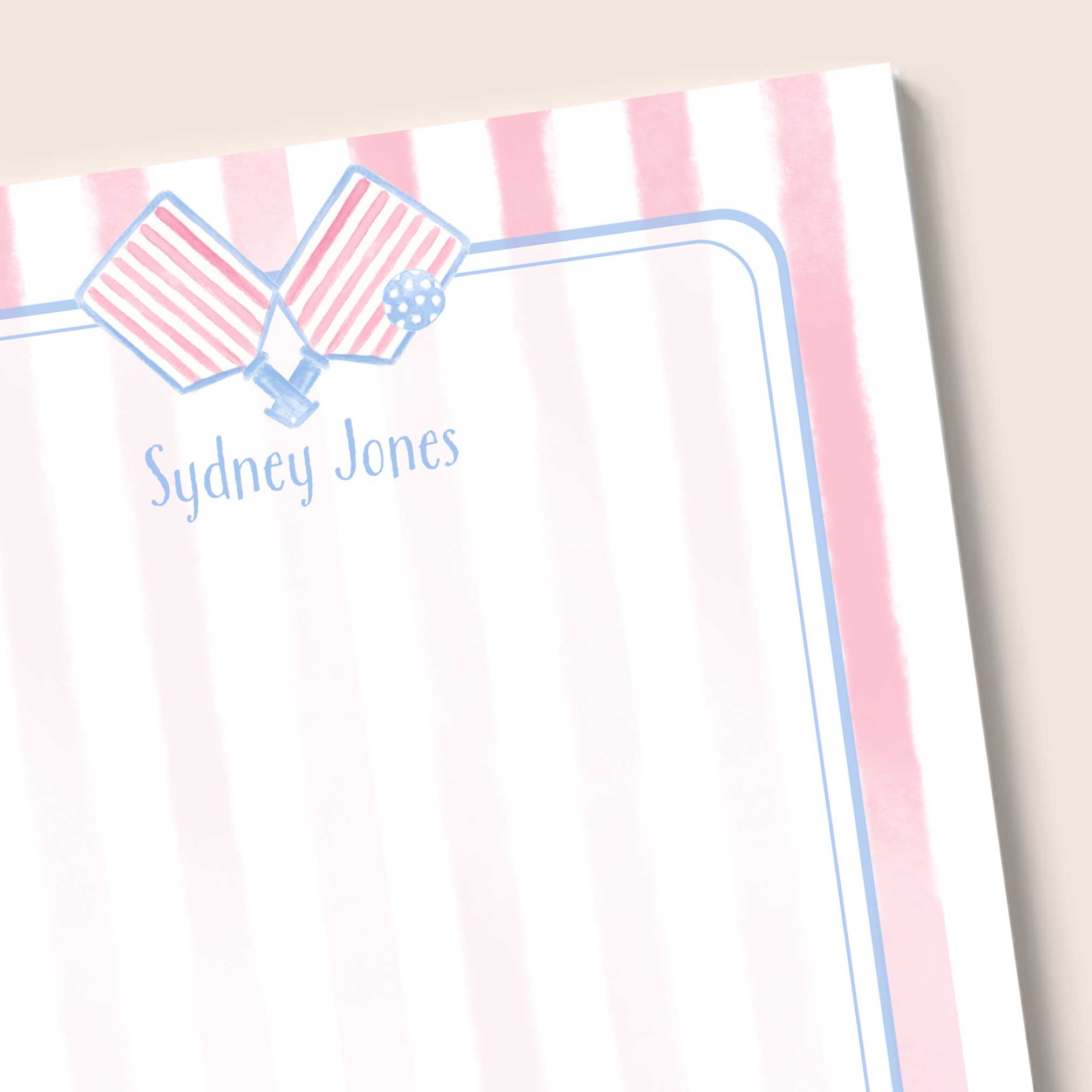 Personalized pickleball Notepad