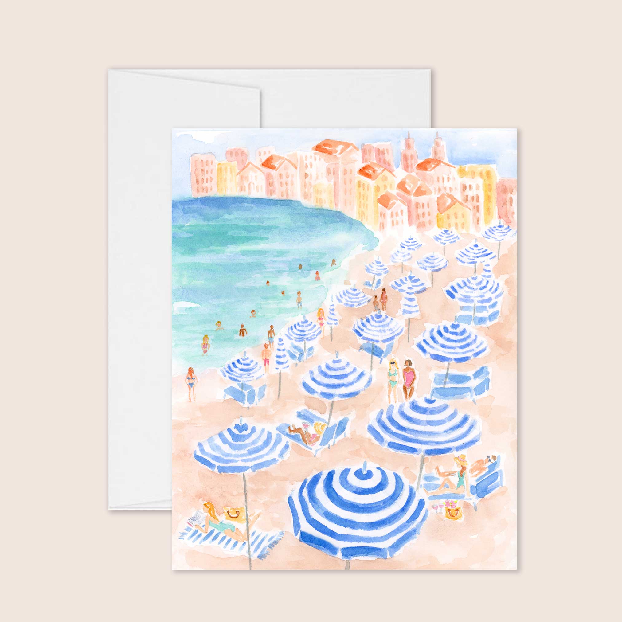 Beach Scene Greeting Card