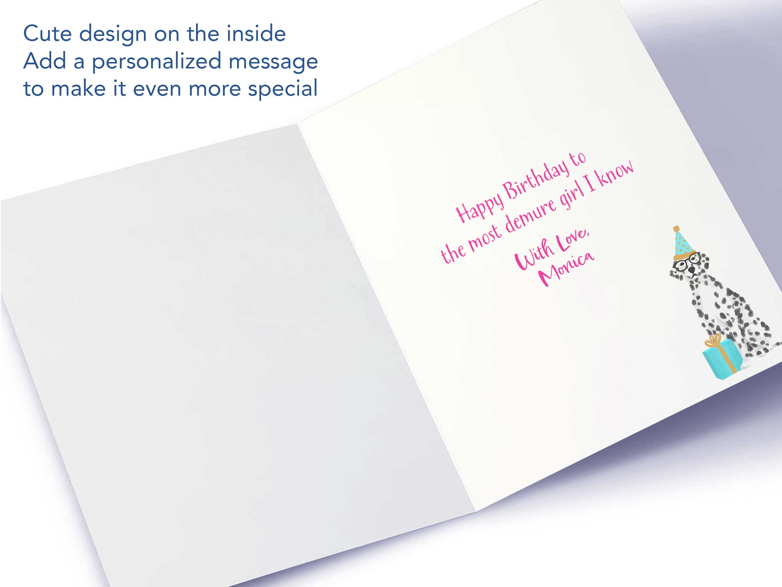 Personalized Dalmatian Birthday Card