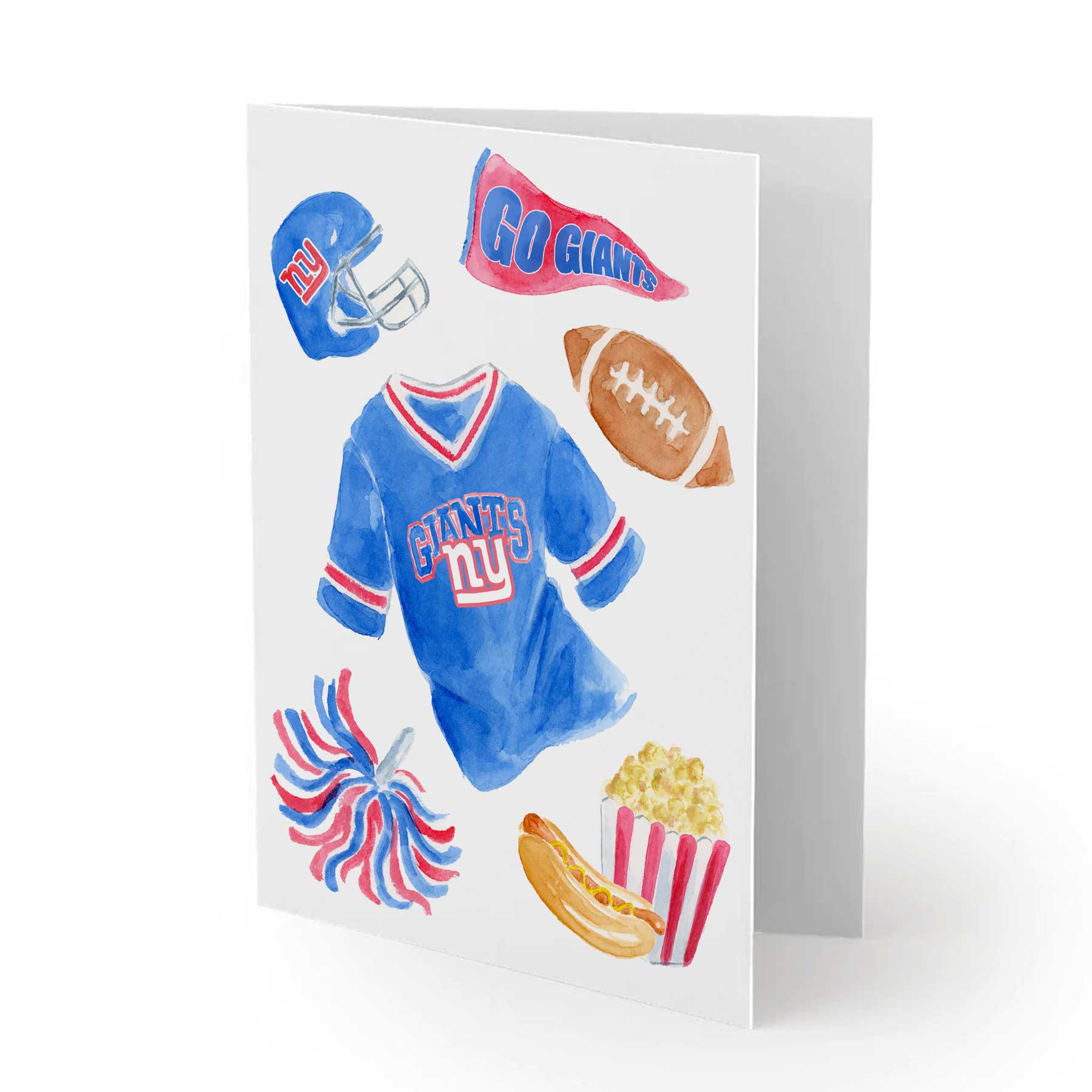 NY Giants Football Greeting Card