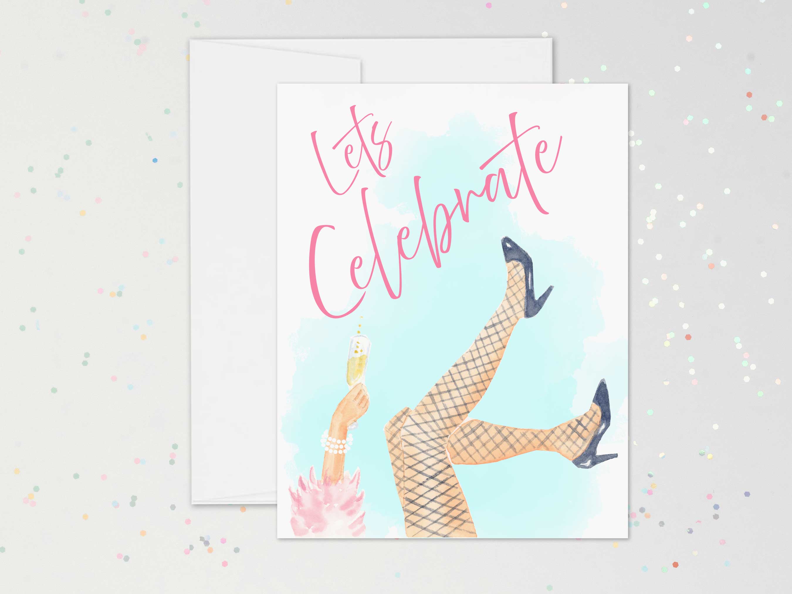 Let's Celebrate Greeting Card