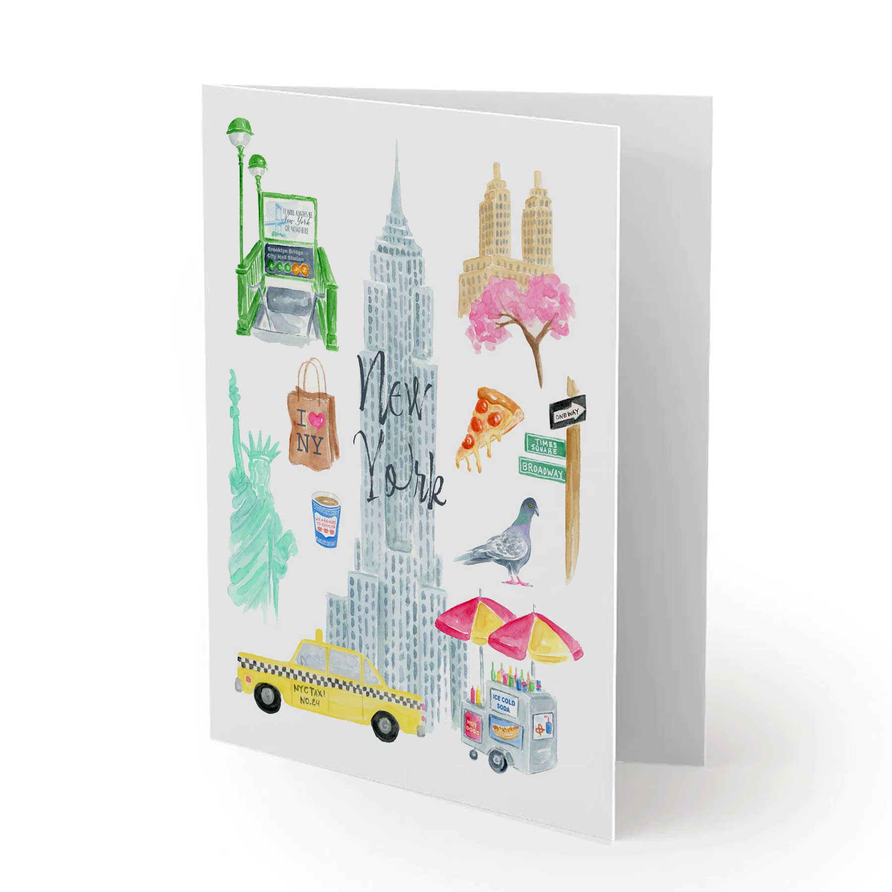 New York City Landmark Greeting Card