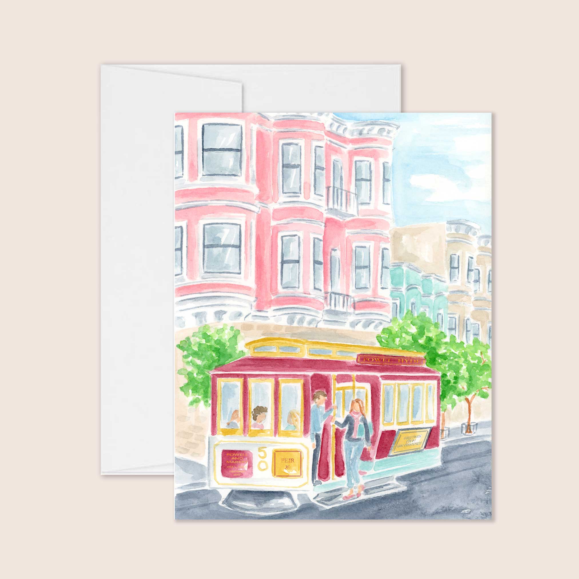San Francisco Streetcar Greeting Card