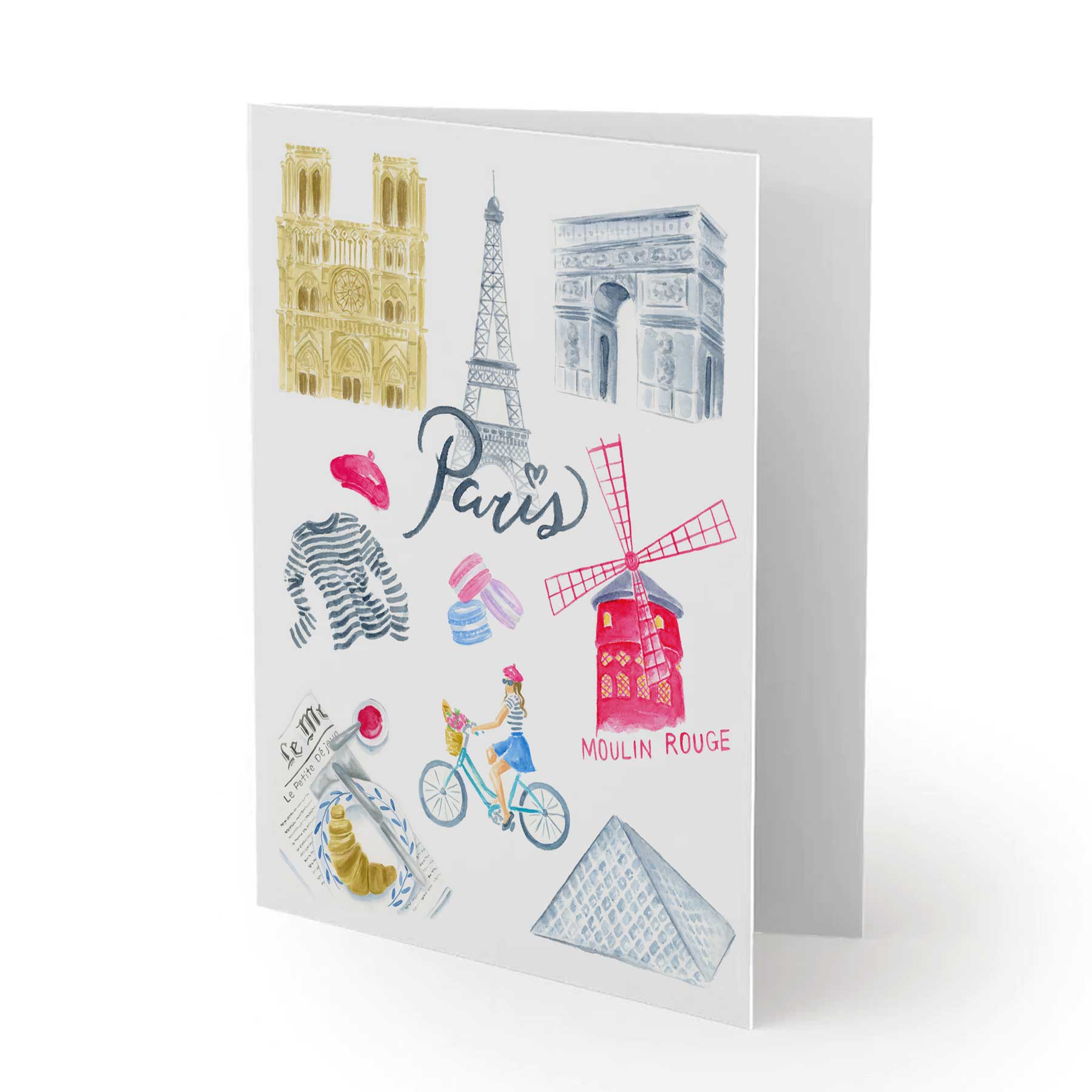 Paris Landmarks Greeting Card