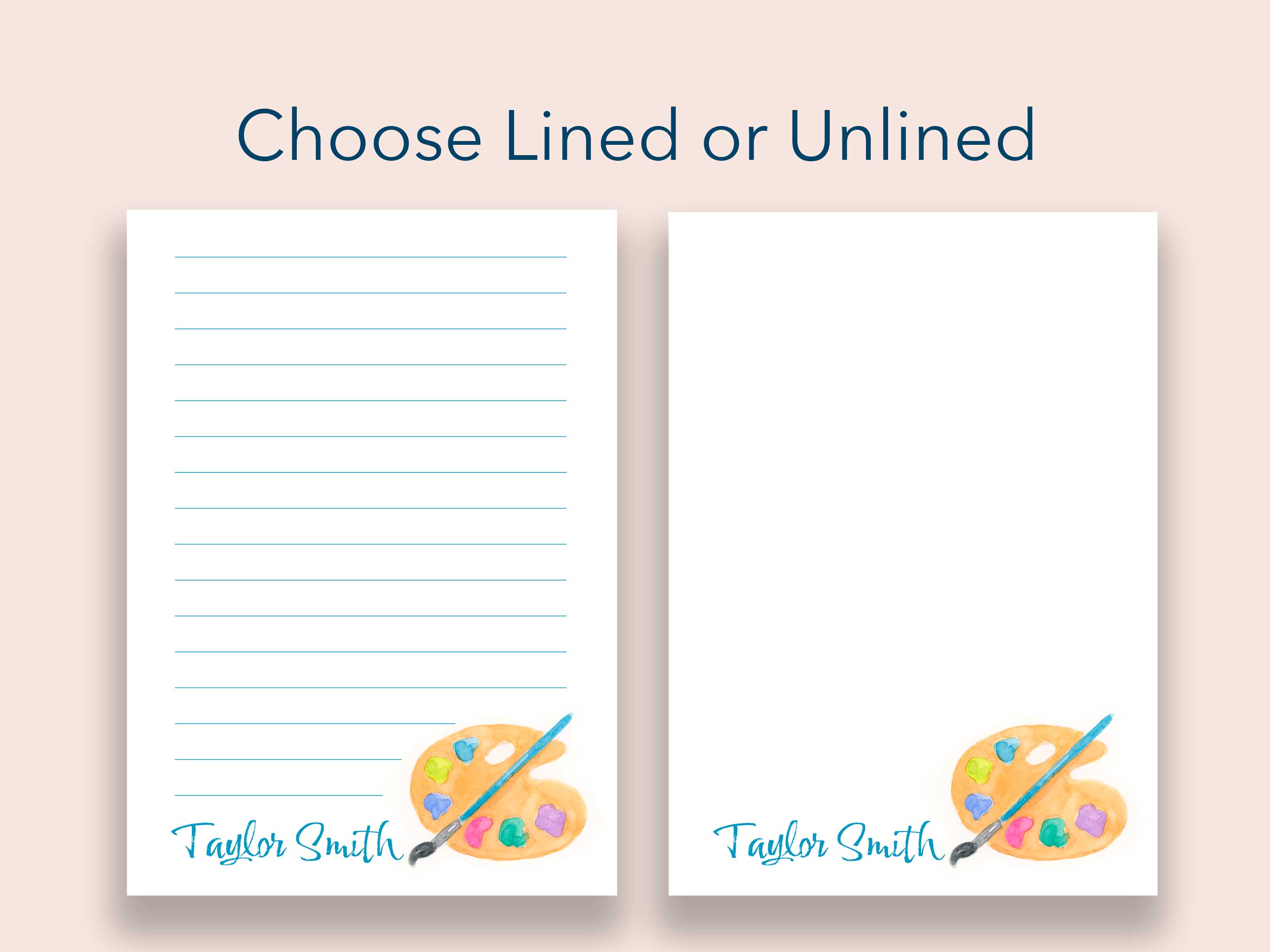 Personalized Artist Notepad