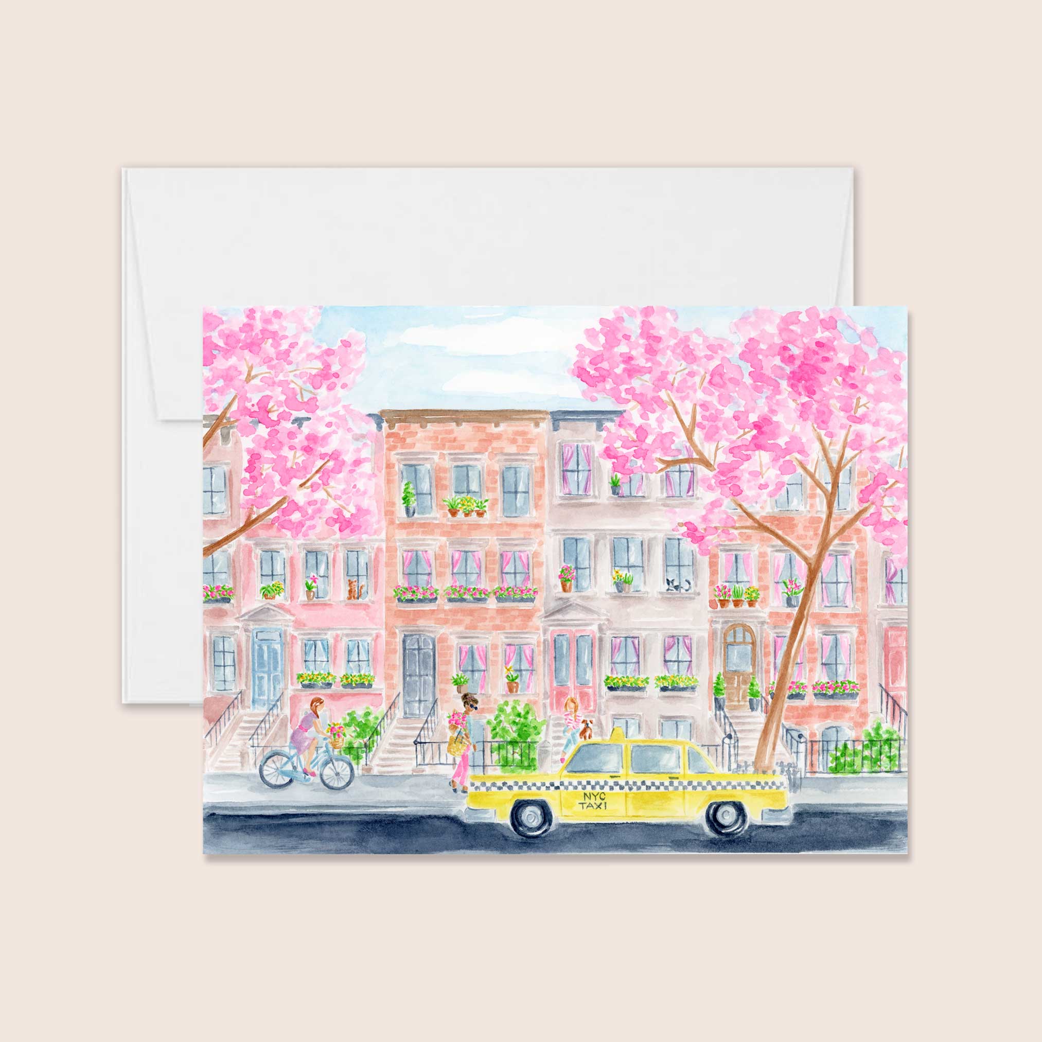 Spring New York City Greeting Card