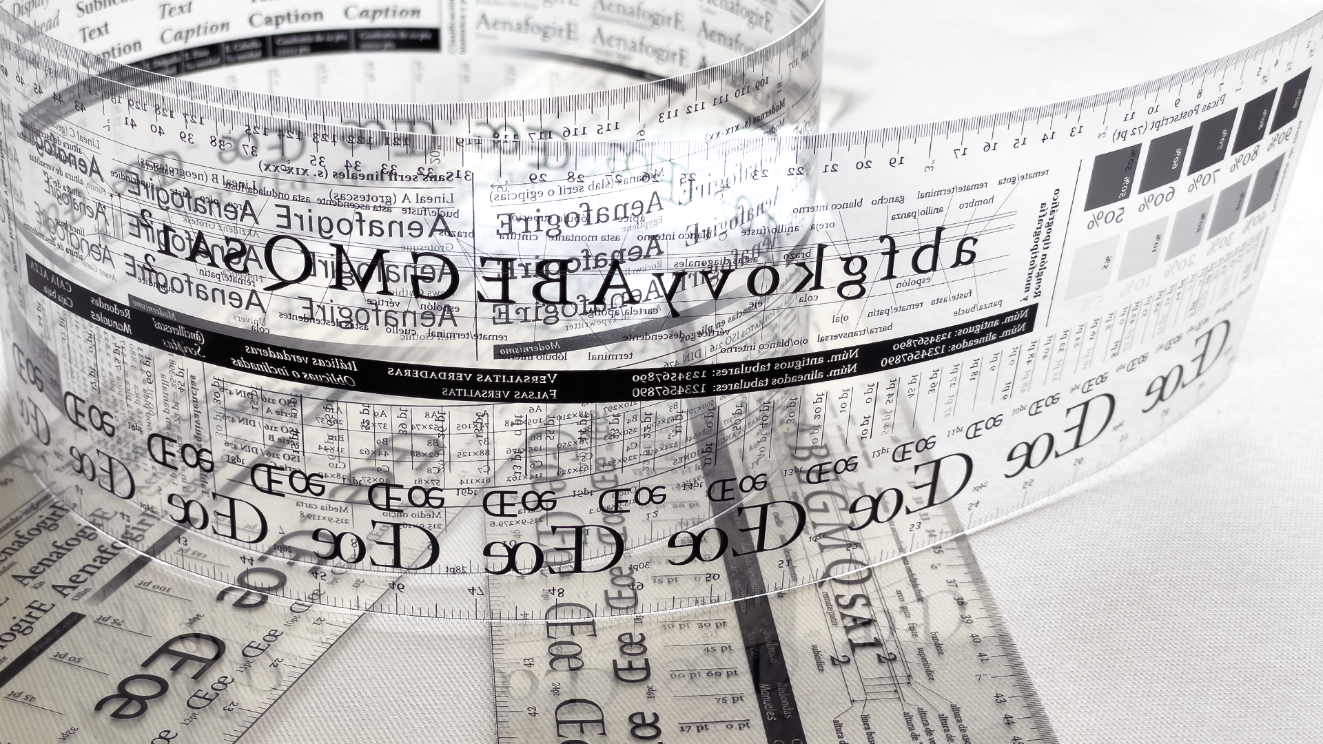 Tipómetro para diseño gráfico